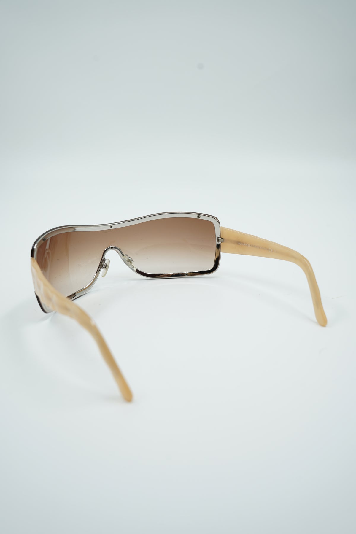 Chanel Yellow Shield sunglasses