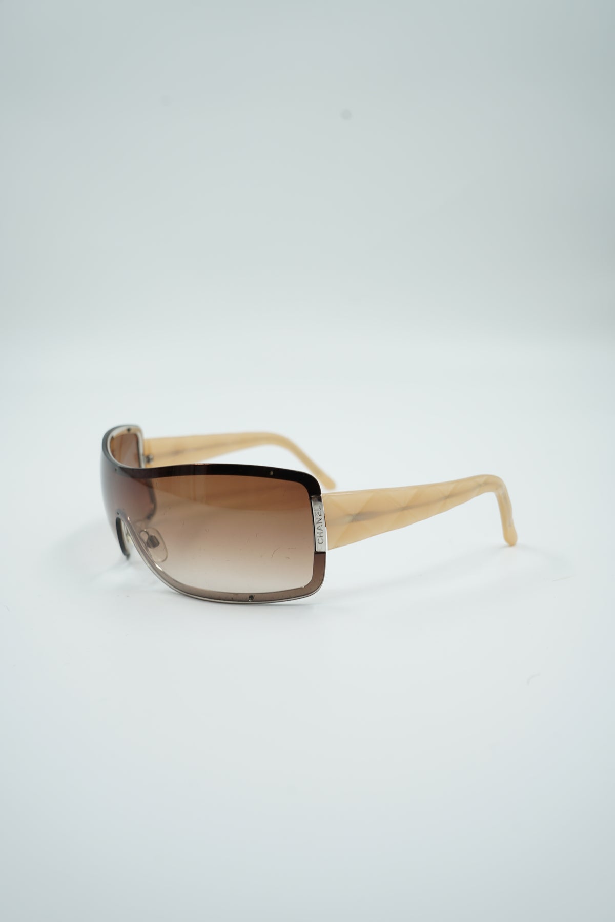 Chanel Yellow Shield sunglasses