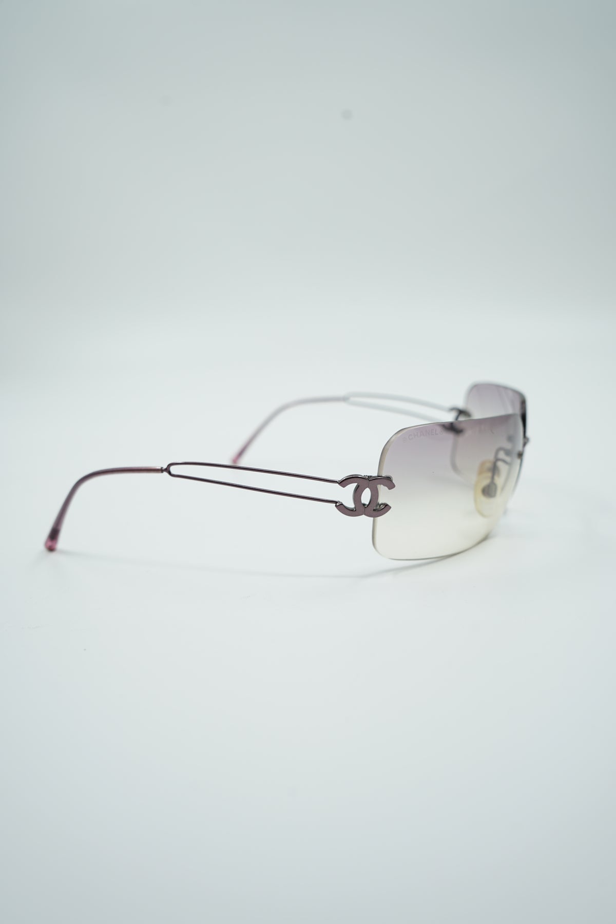 Chanel Transparent Logo Sunglasses