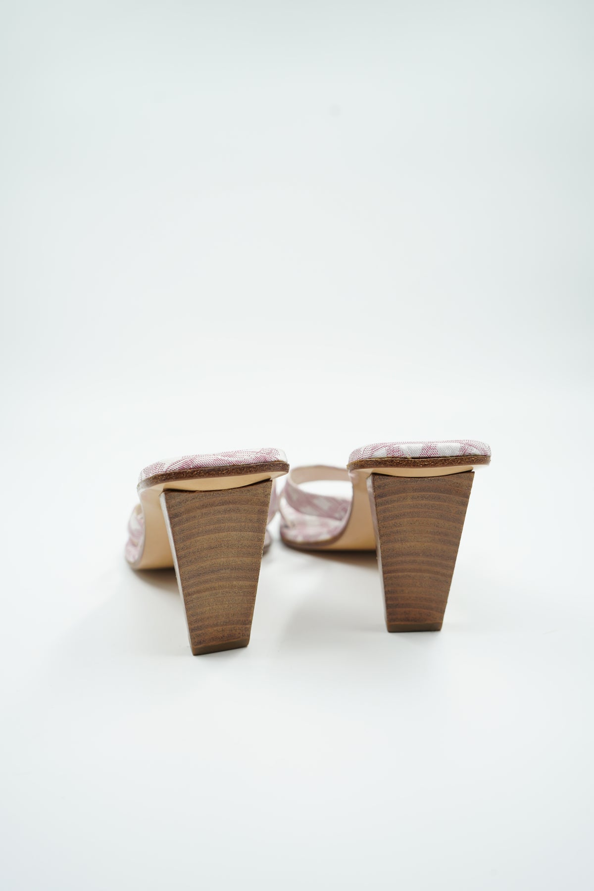 Chanel Travel Line Sandal Heels Pink