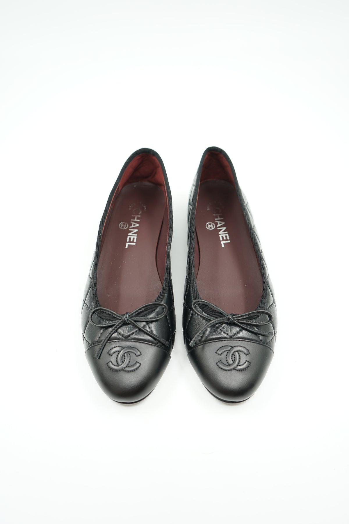 Chanel Quilted Ballet Flats Black