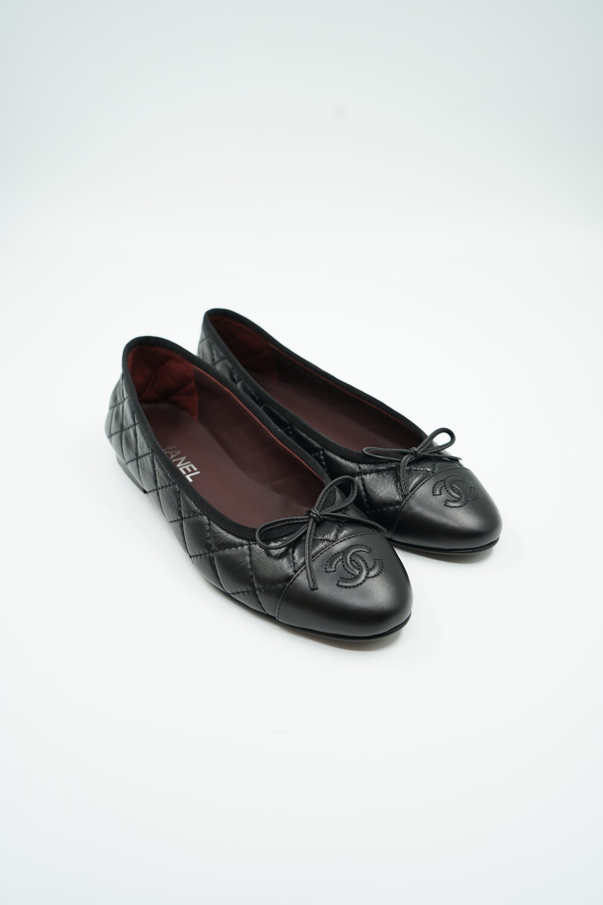 Chanel Quilted Ballet Flats Black