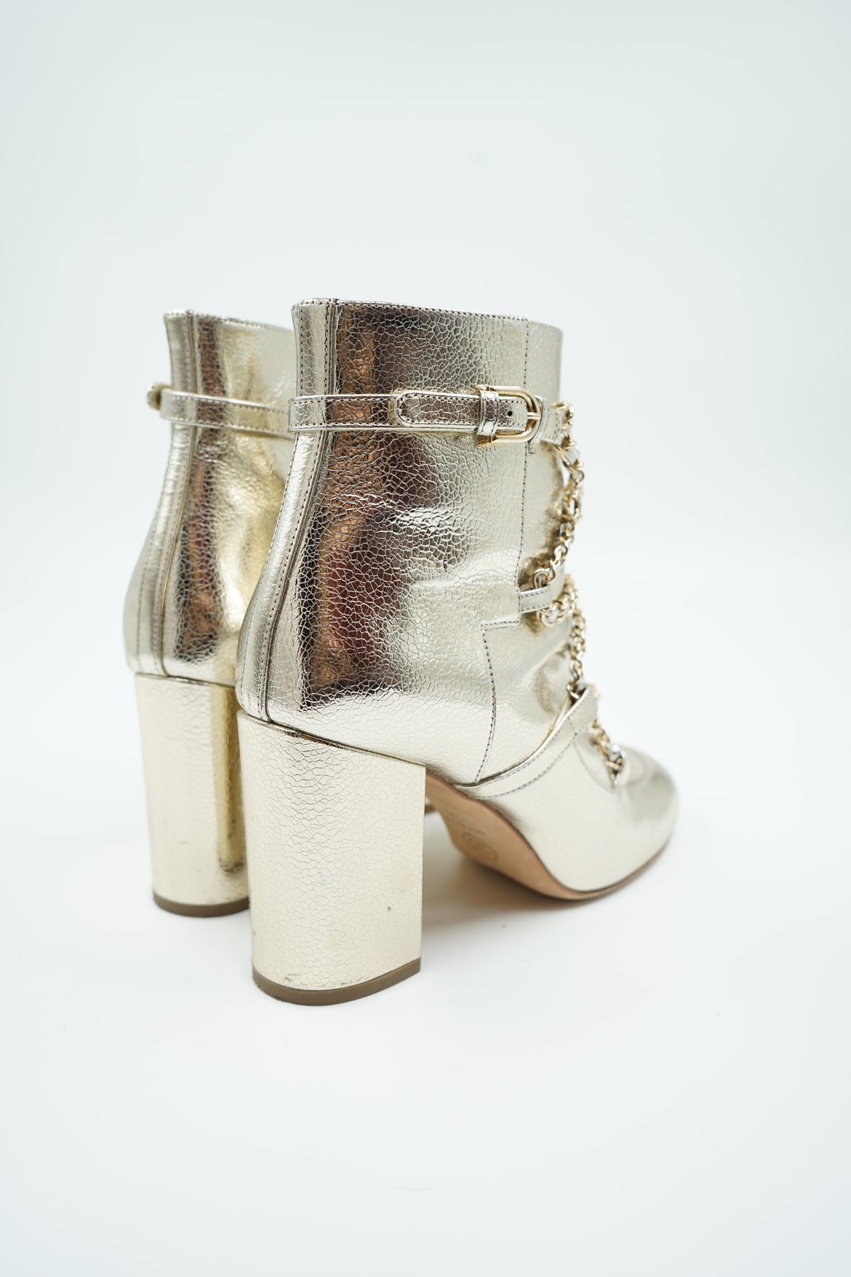 Chanel heeled Chain Boots gold