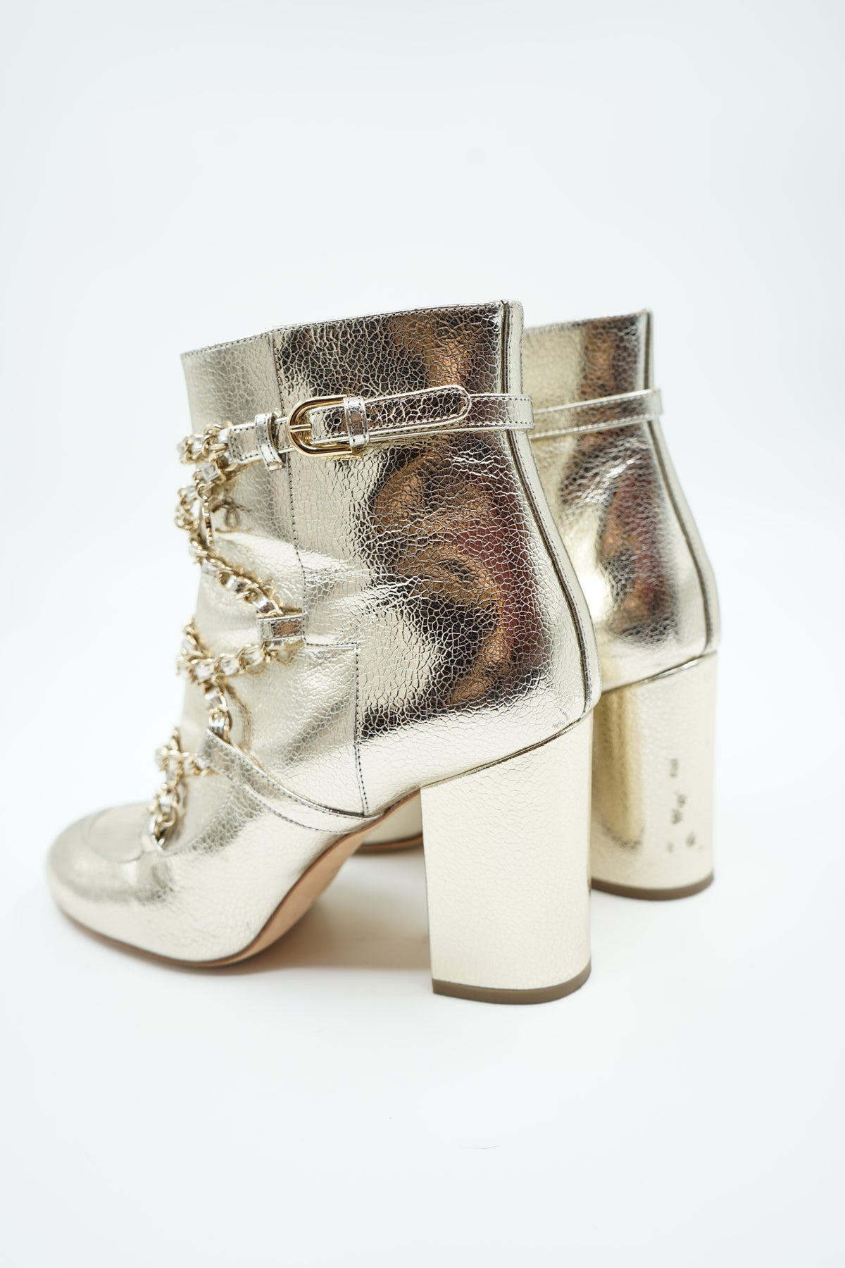 Chanel heeled Chain Boots gold