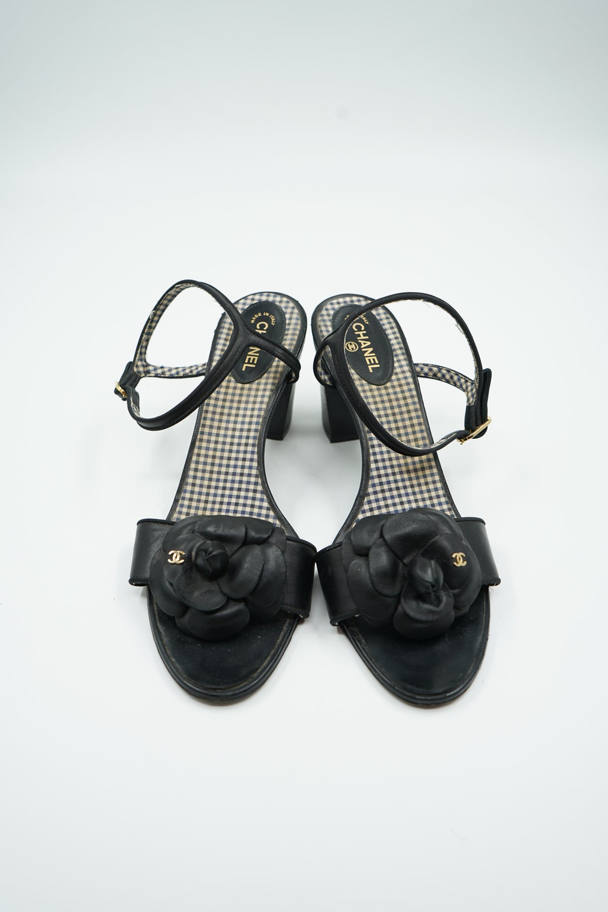 Chanel Camellia Heel Sandals