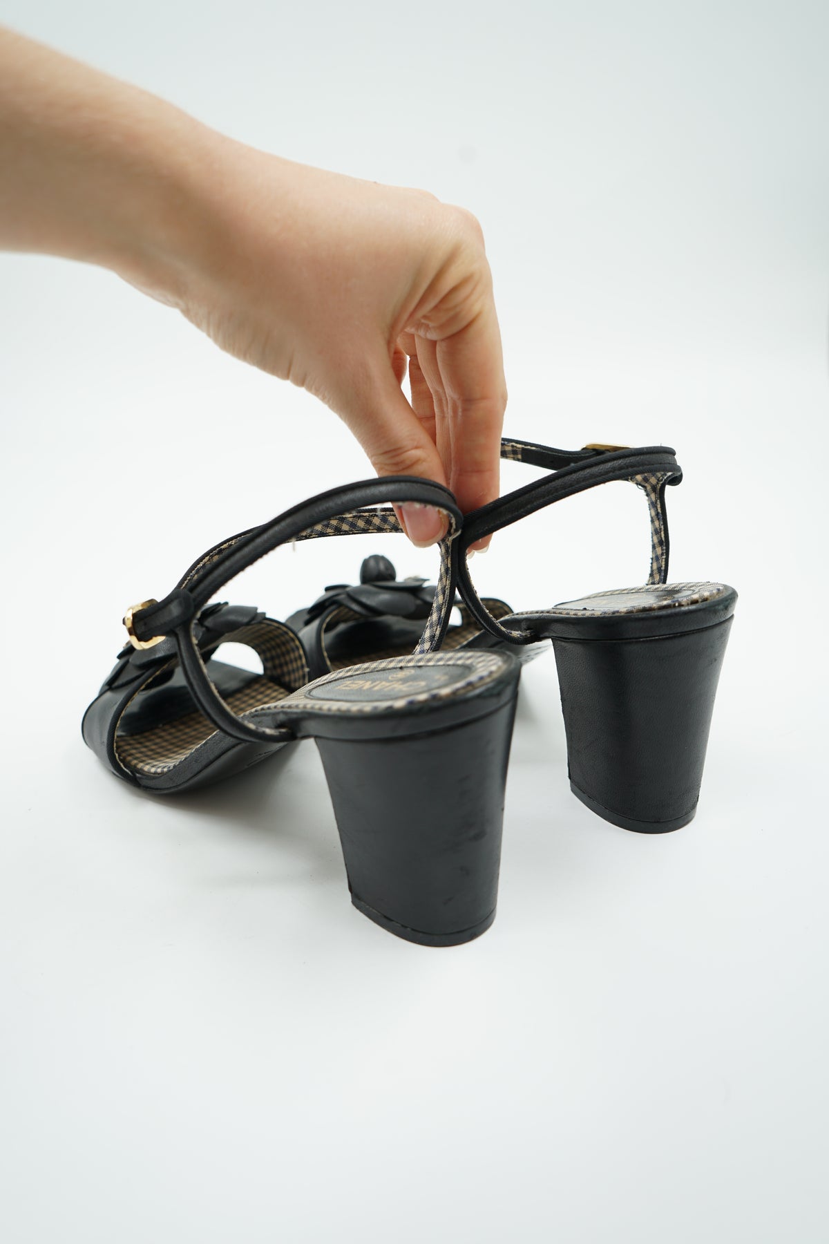 Chanel Camellia Heel Sandals