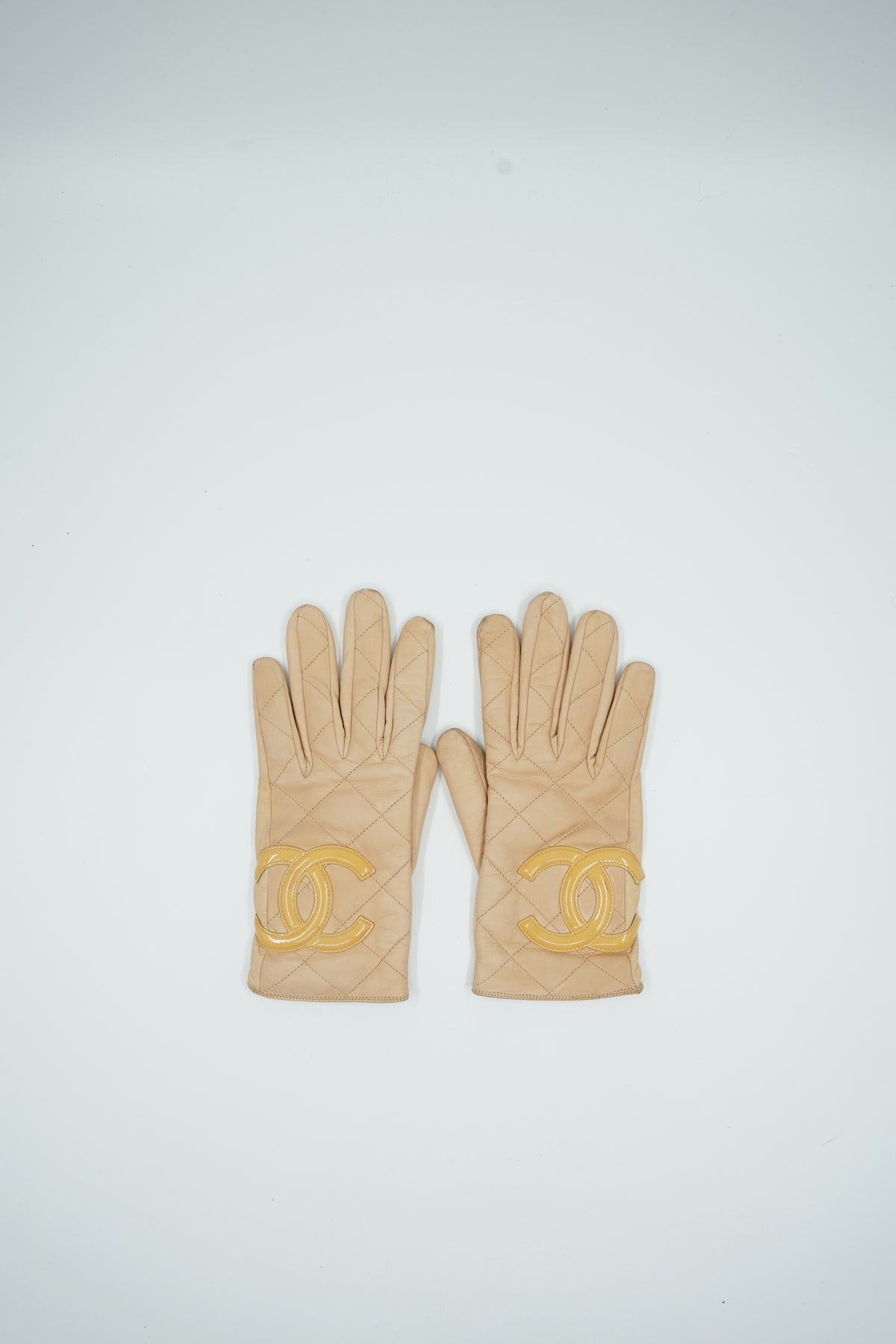 Chanel Cambon Line Leather Gloves