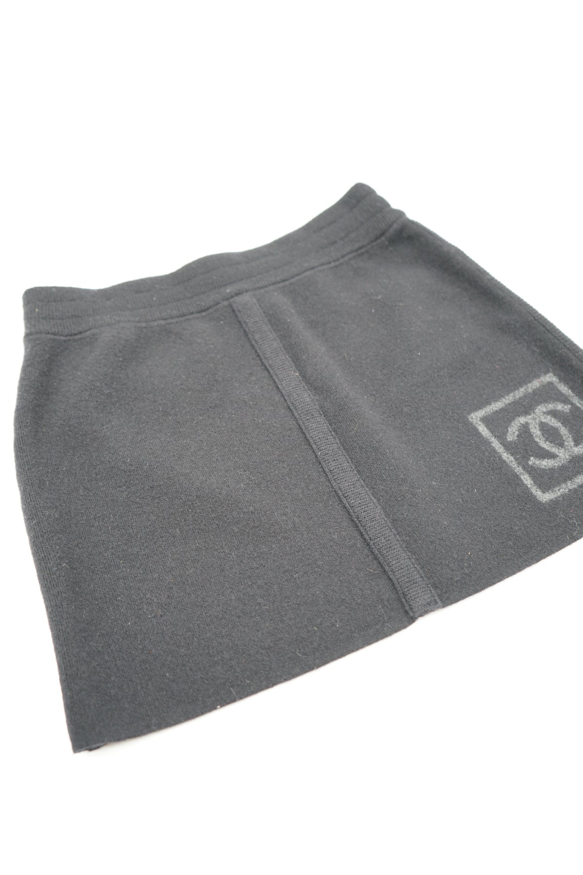 Chanel 2008 Logo Wool Mini skirt
