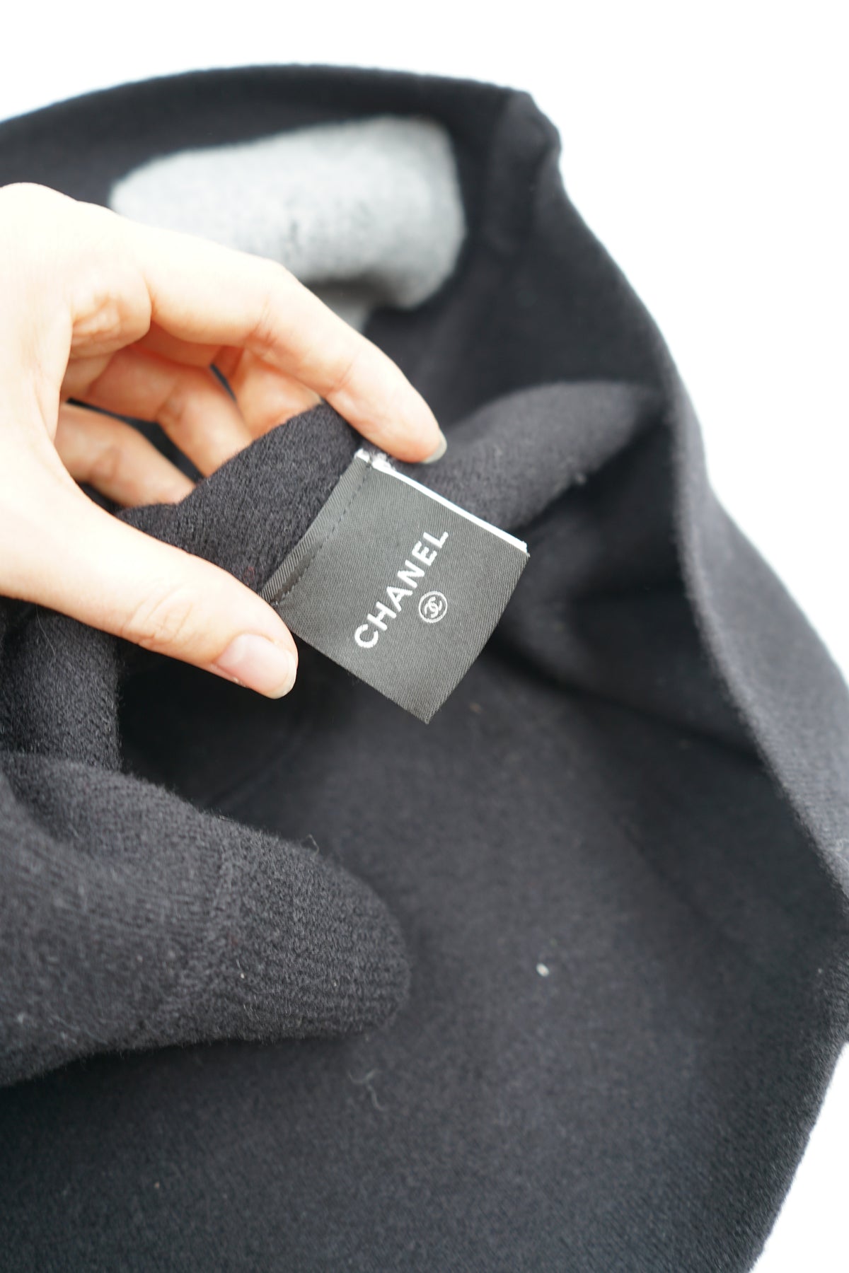 Chanel 2008 Logo Wool Mini skirt