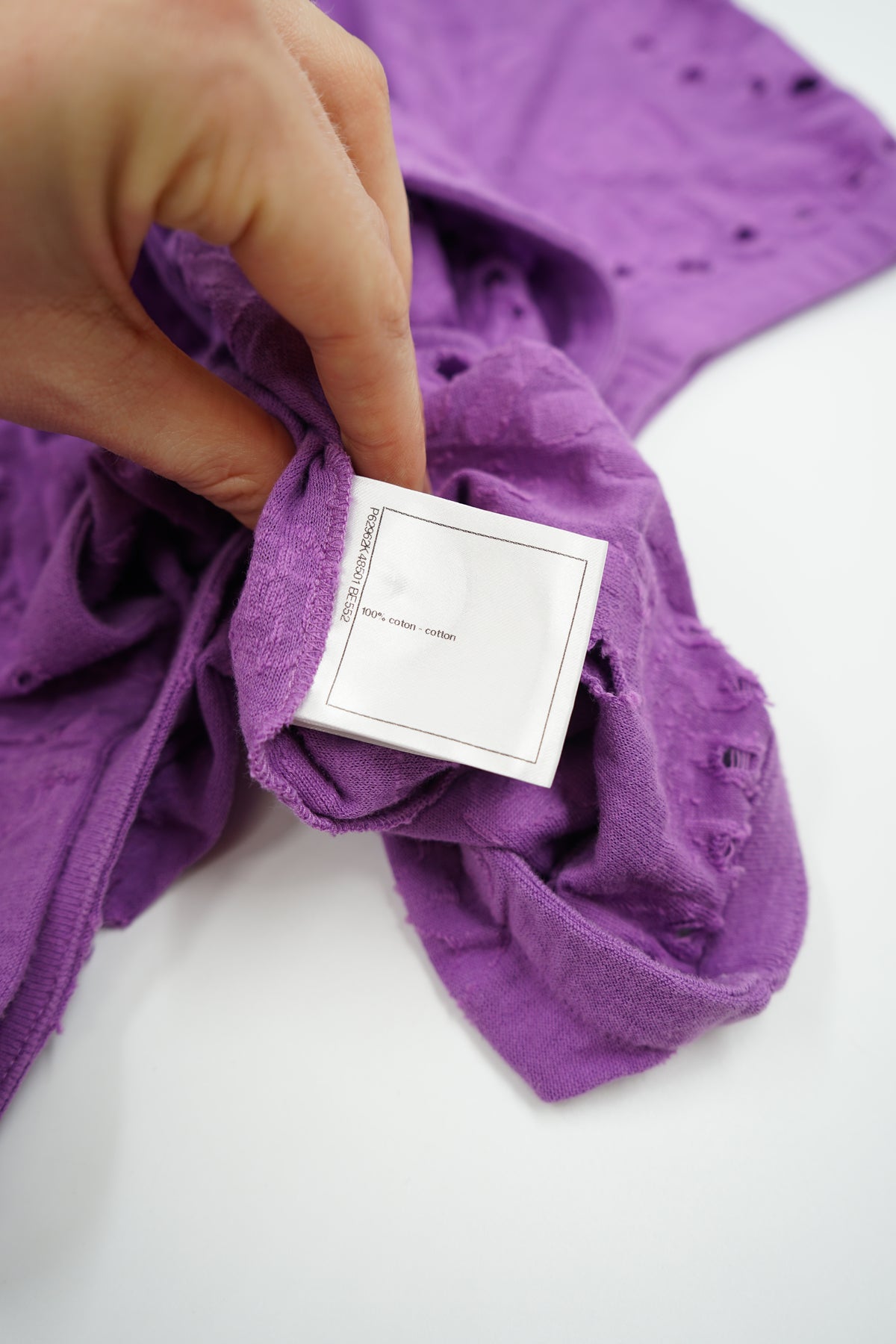Chanel Perforated Tee Fuchsia