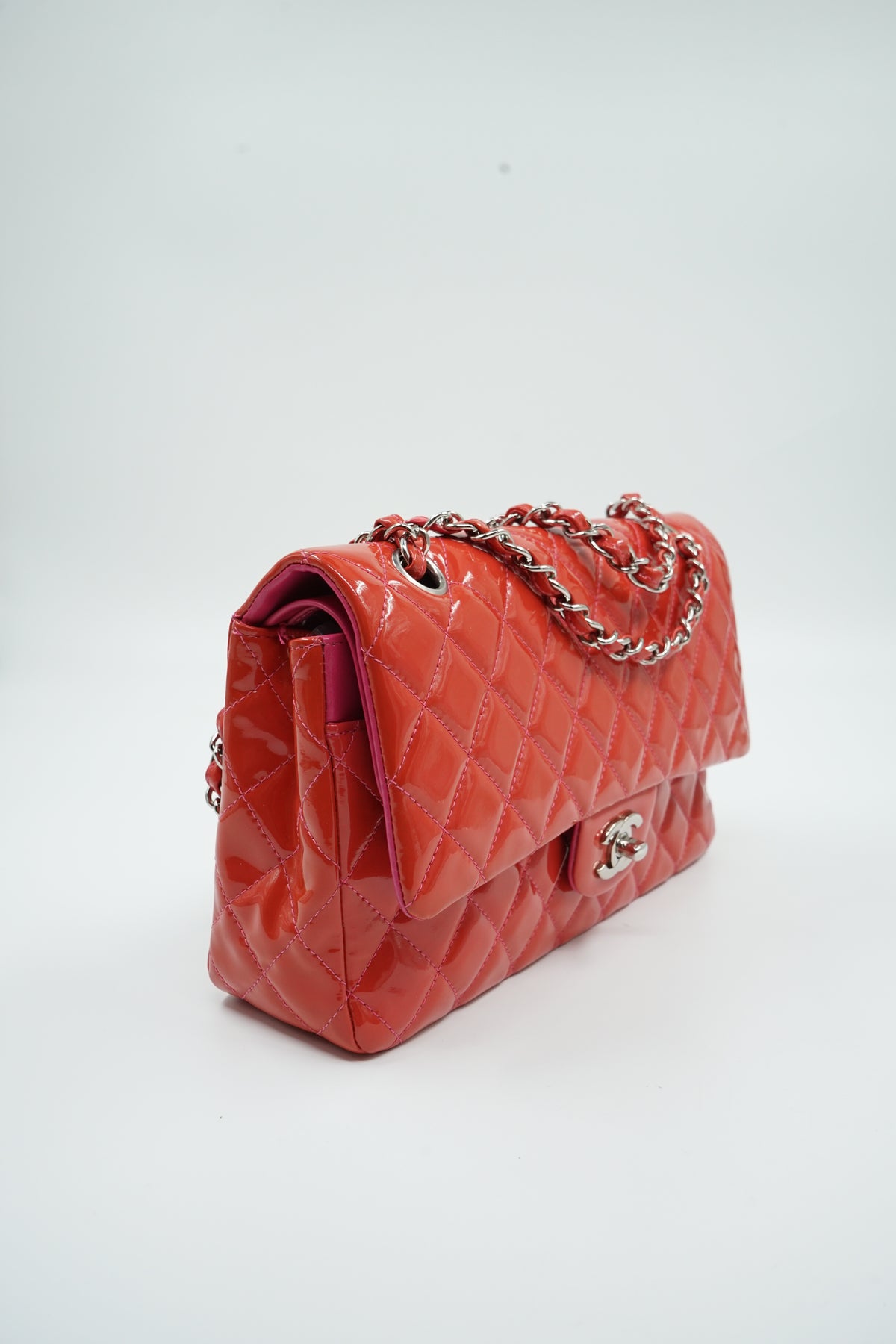Chanel Medium Patent Leather Double Flap Bag