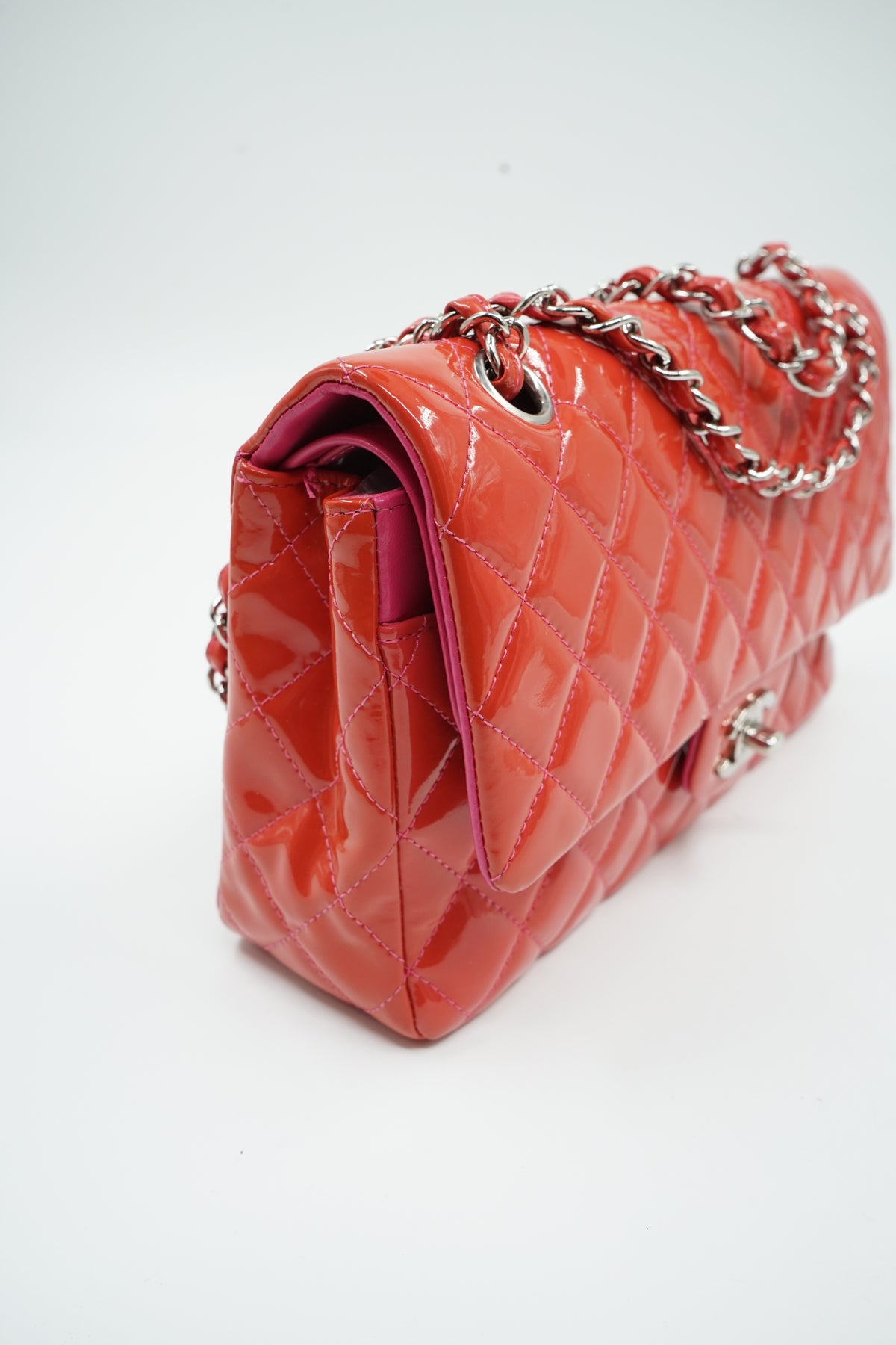 Chanel Medium Patent Leather Double Flap Bag