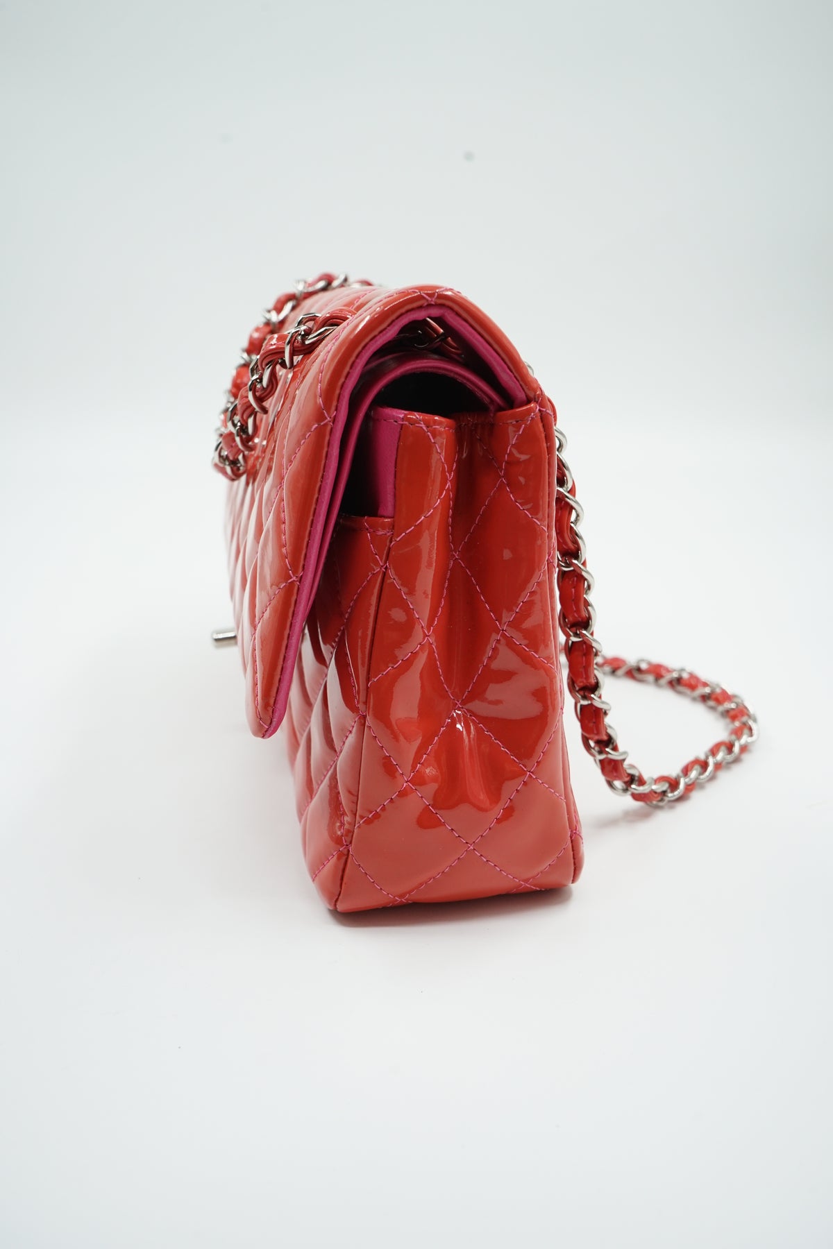 Chanel Medium Patent Leather Double Flap Bag