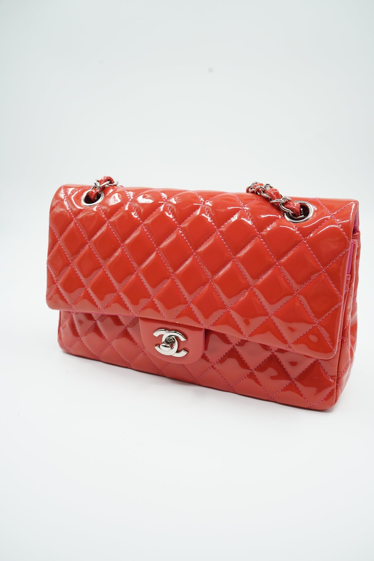 Chanel Medium Patent Leather Double Flap Bag