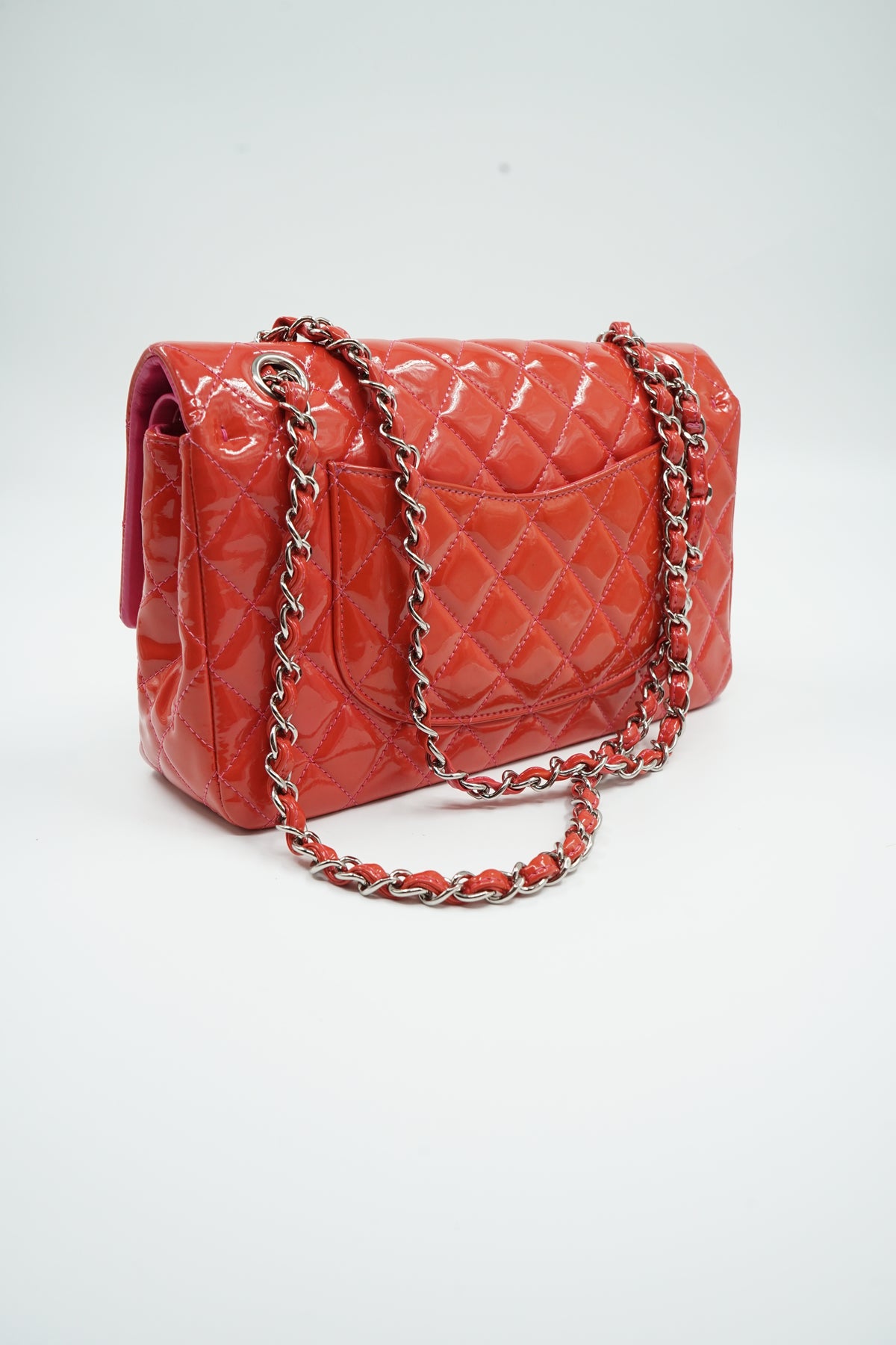 Chanel Medium Patent Leather Double Flap Bag