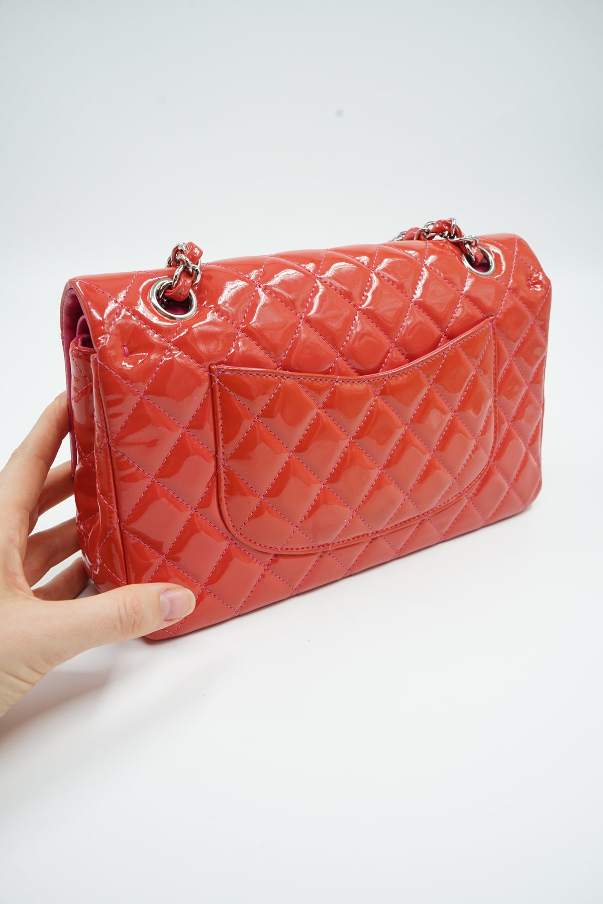 Chanel Medium Patent Leather Double Flap Bag