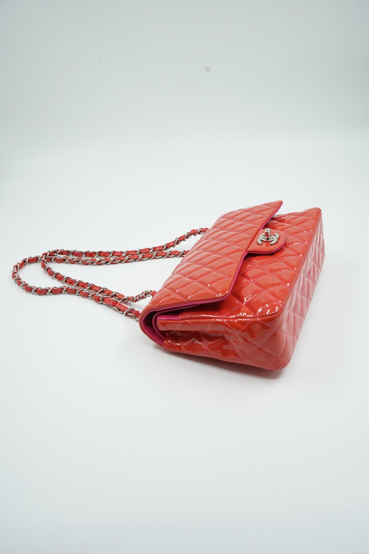 Chanel Medium Patent Leather Double Flap Bag
