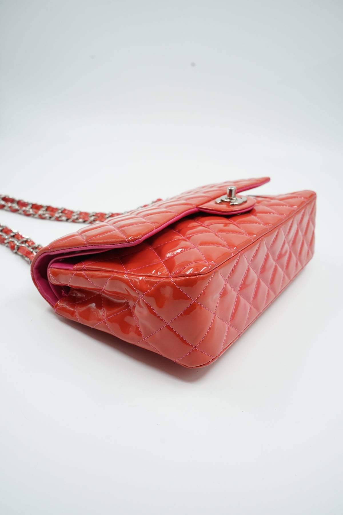 Chanel Medium Patent Leather Double Flap Bag