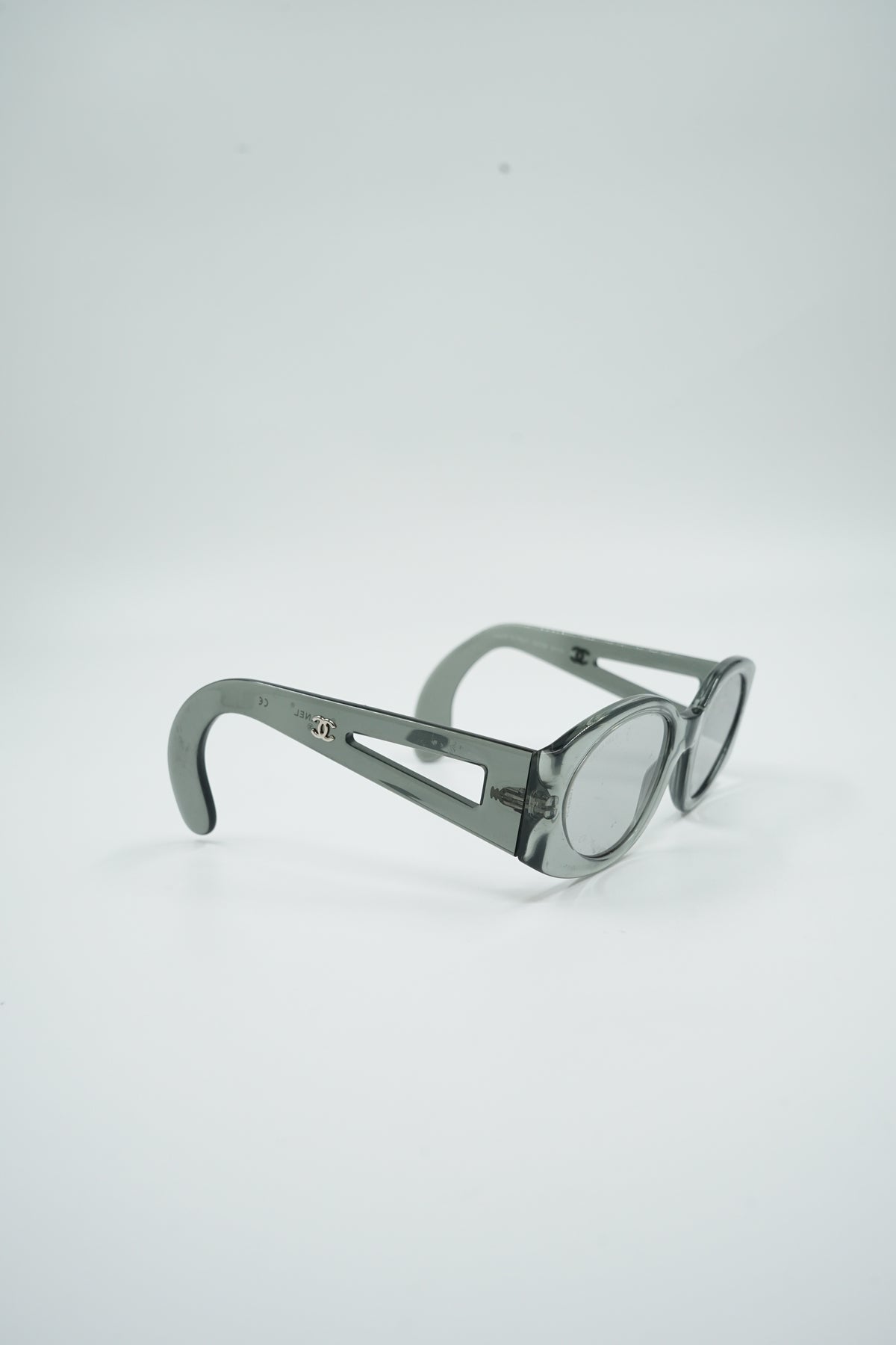 Chanel Clear Blue Sunglasses