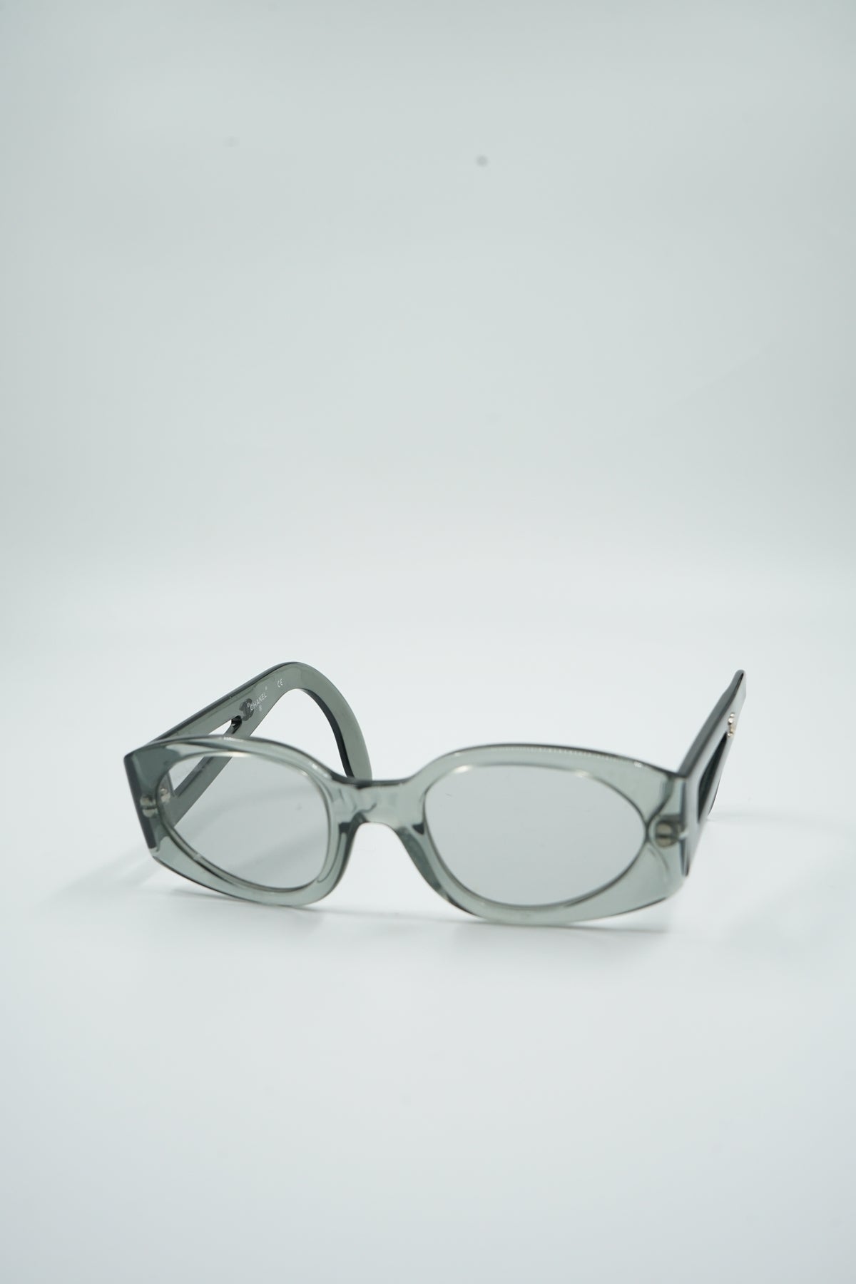 Chanel Clear Blue Sunglasses