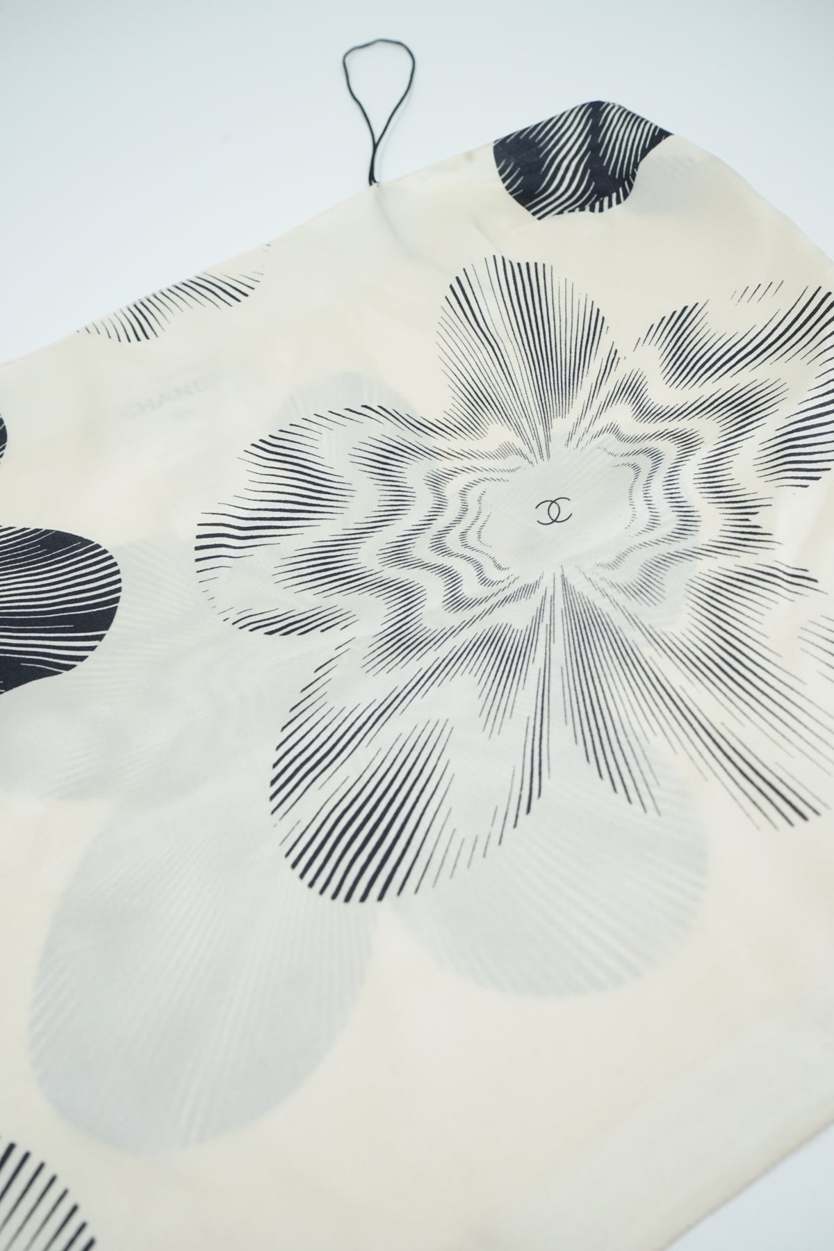 Chanel Silk Cruise 2001 Logo Print Top