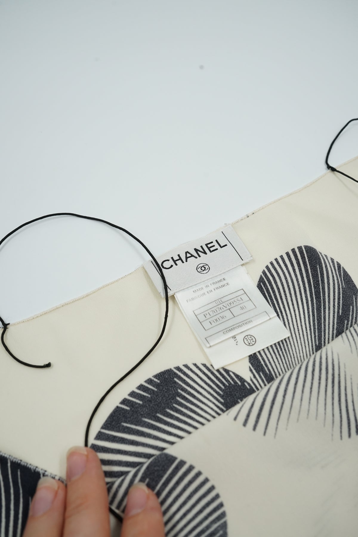 Chanel Silk Cruise 2001 Logo Print Top