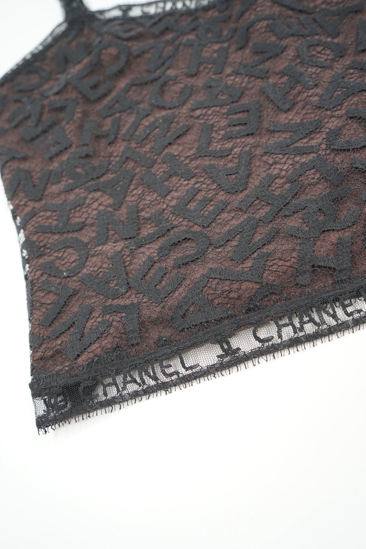 Chanel 1998 Lace Monogram Top