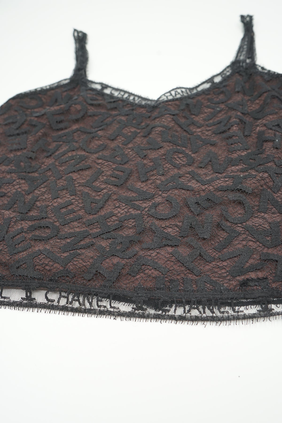 Chanel 1998 Lace Monogram Top