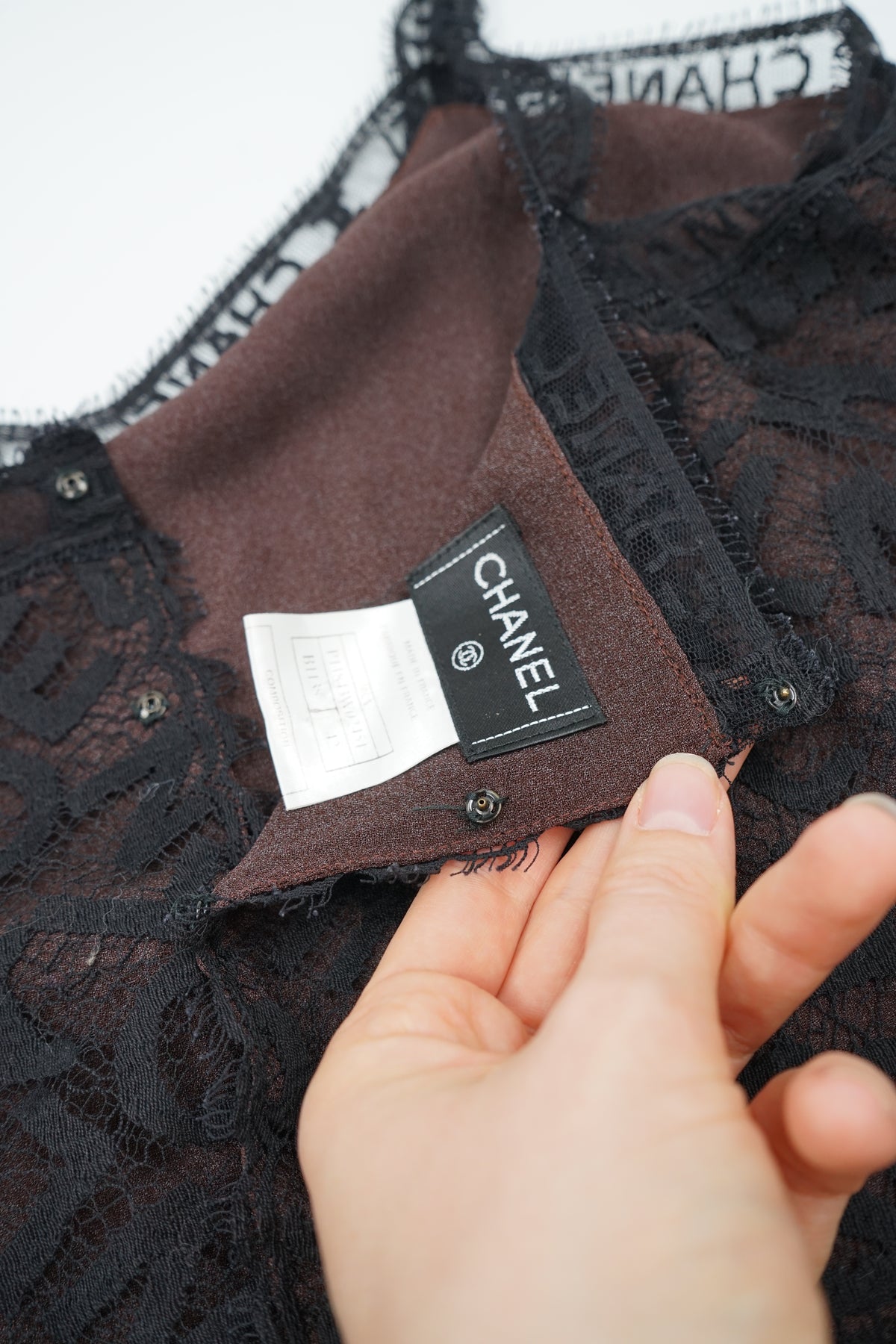 Chanel 1998 Lace Monogram Top