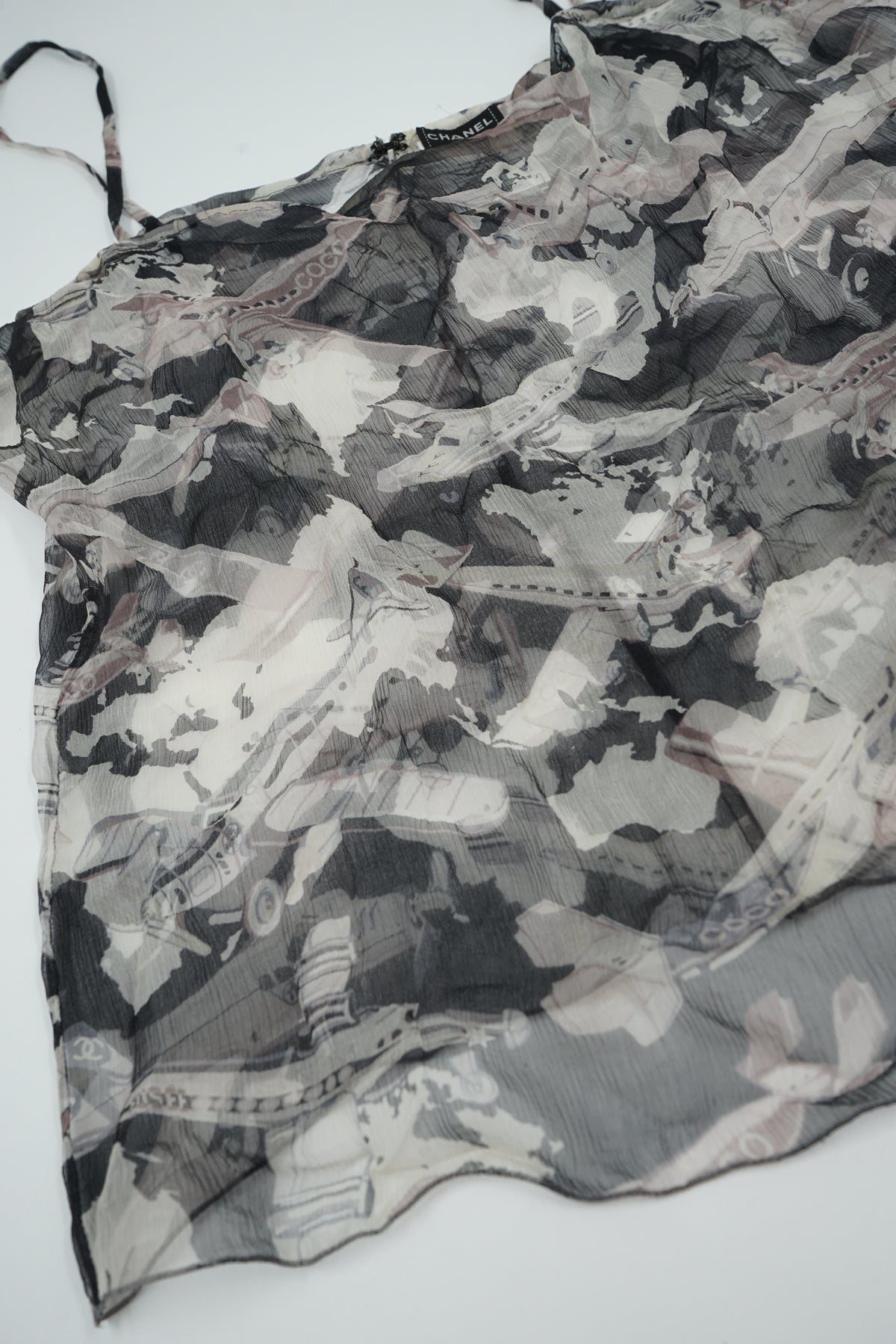 Chanel SS 2006 Airplane Silk Top