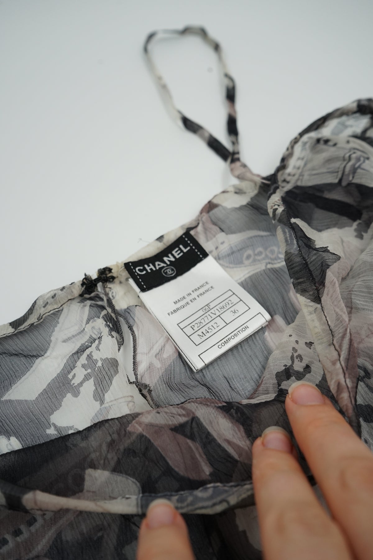 Chanel SS 2006 Airplane Silk Top