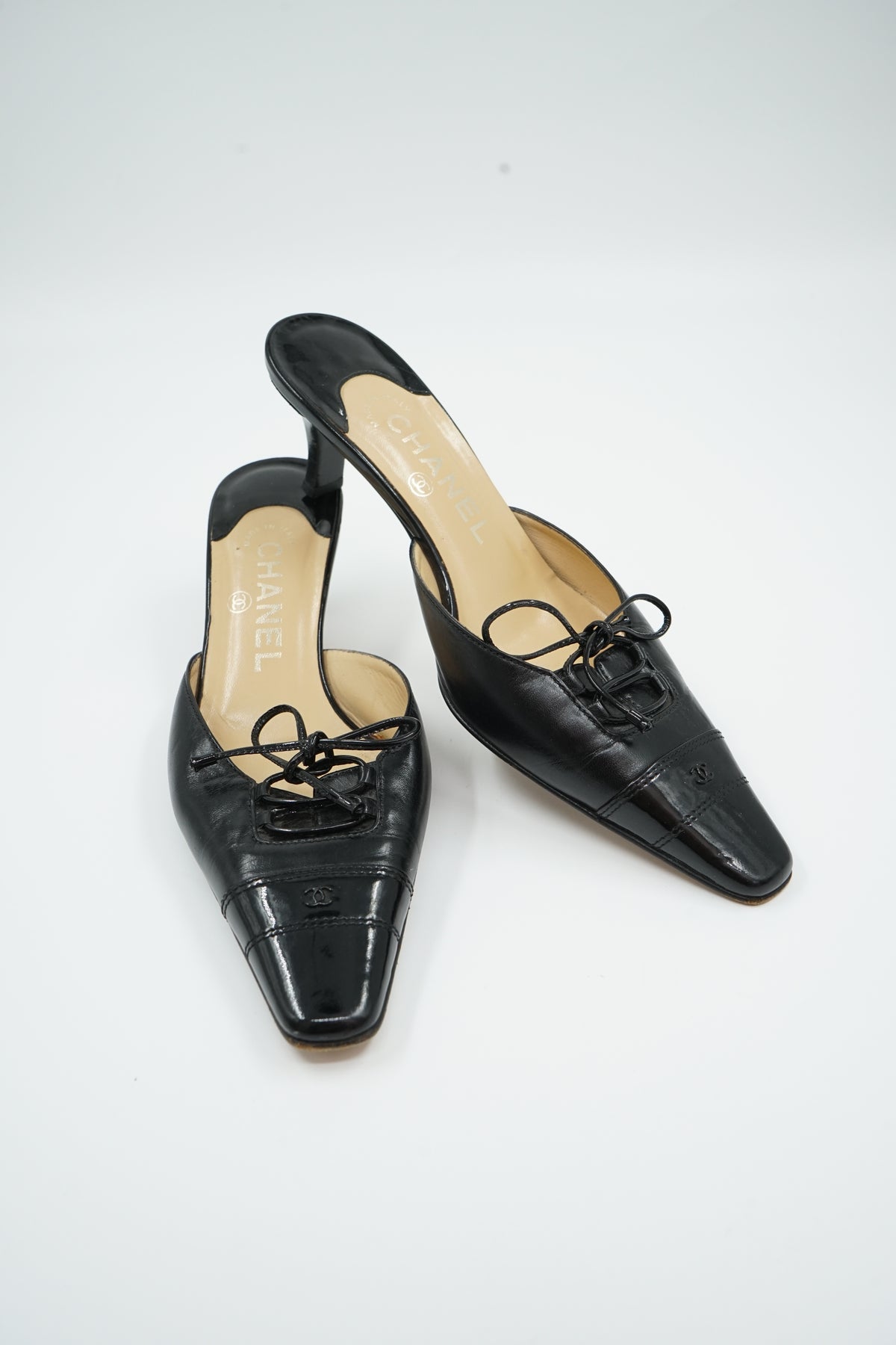 Chanel Kitten Heel Slip Mules
