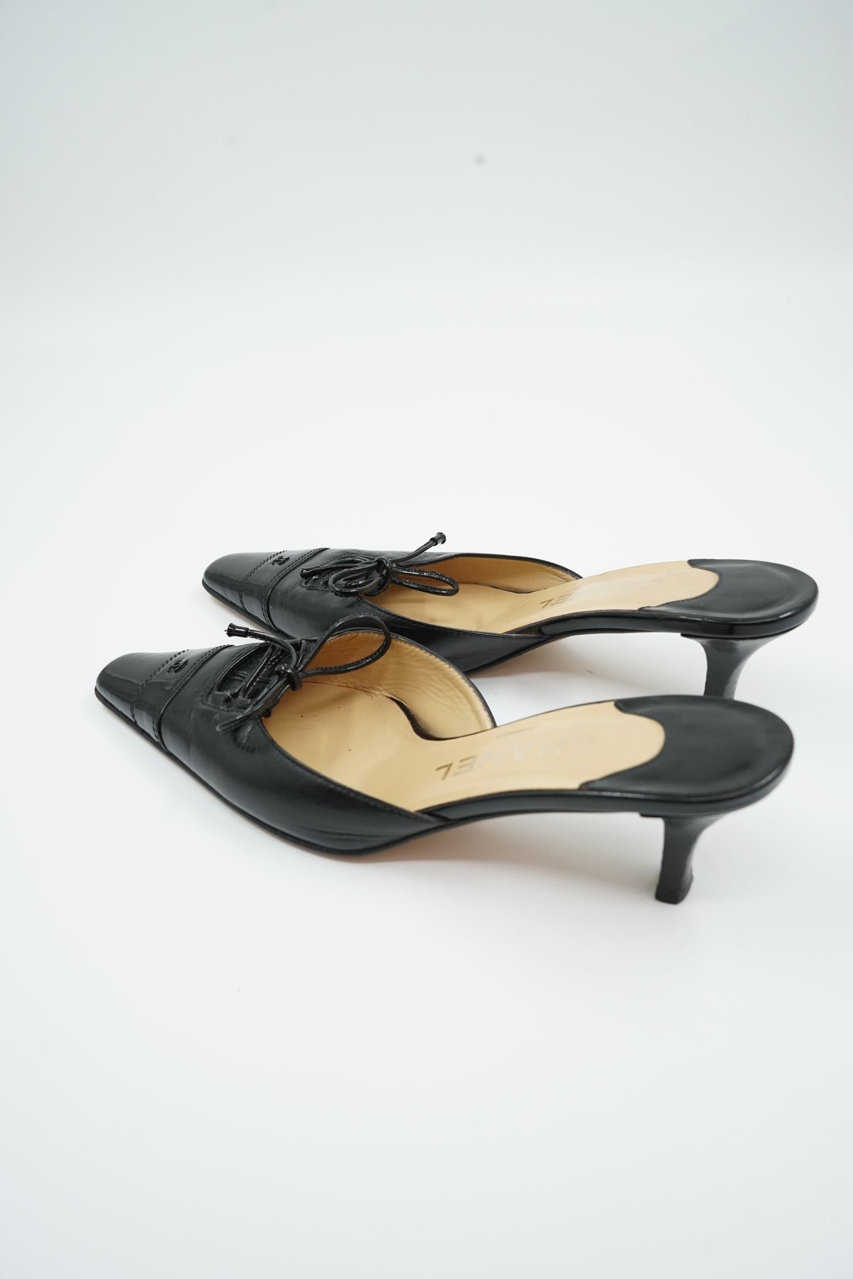 Chanel Kitten Heel Slip Mules