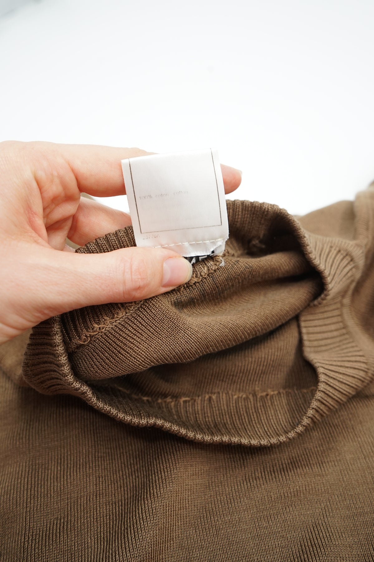 Chanel logo Knit Sweater Brown