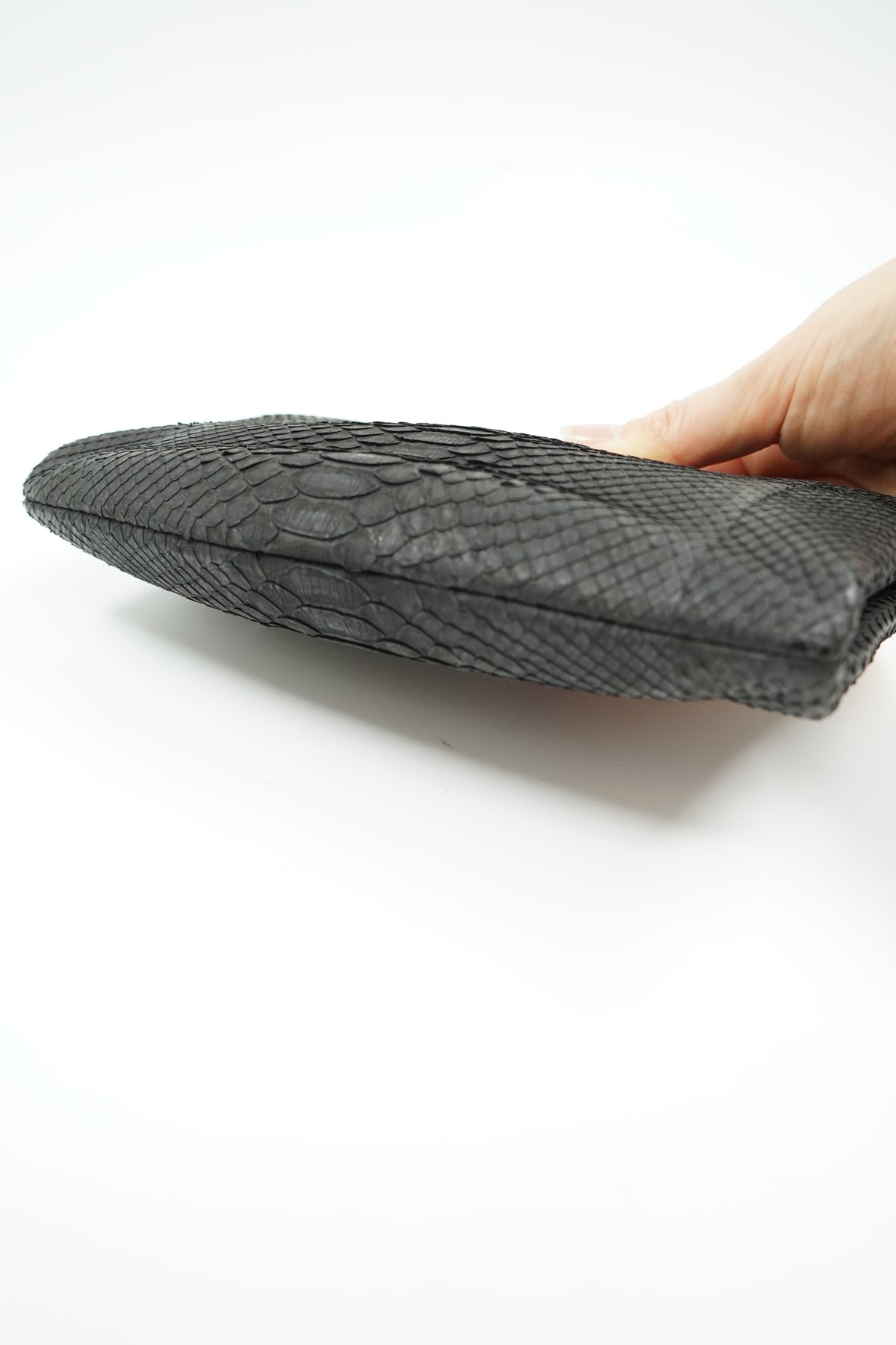 Chanel Python Exotic Leather Clutch