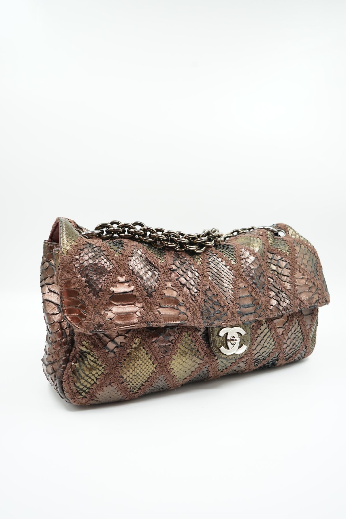 Chanel XXL Python Skin East West Bag