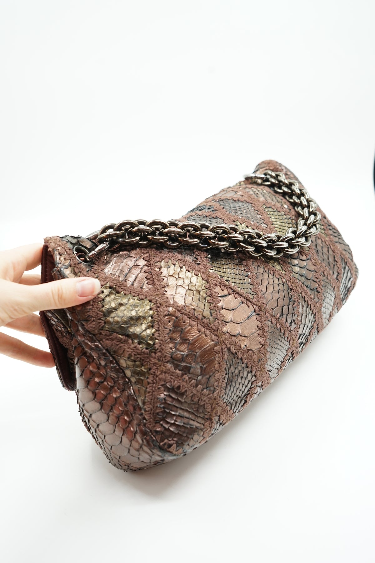 Chanel XXL Python Skin East West Bag