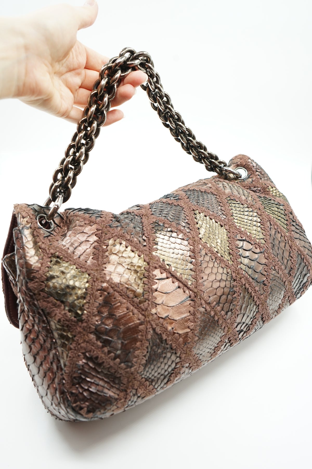 Chanel XXL Python Skin East West Bag