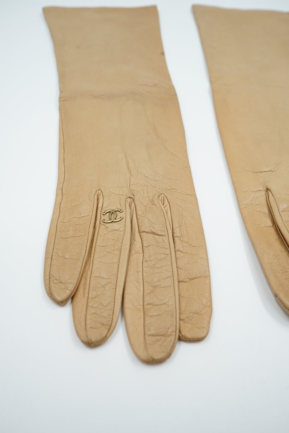 Chanel Long Leather Gloves