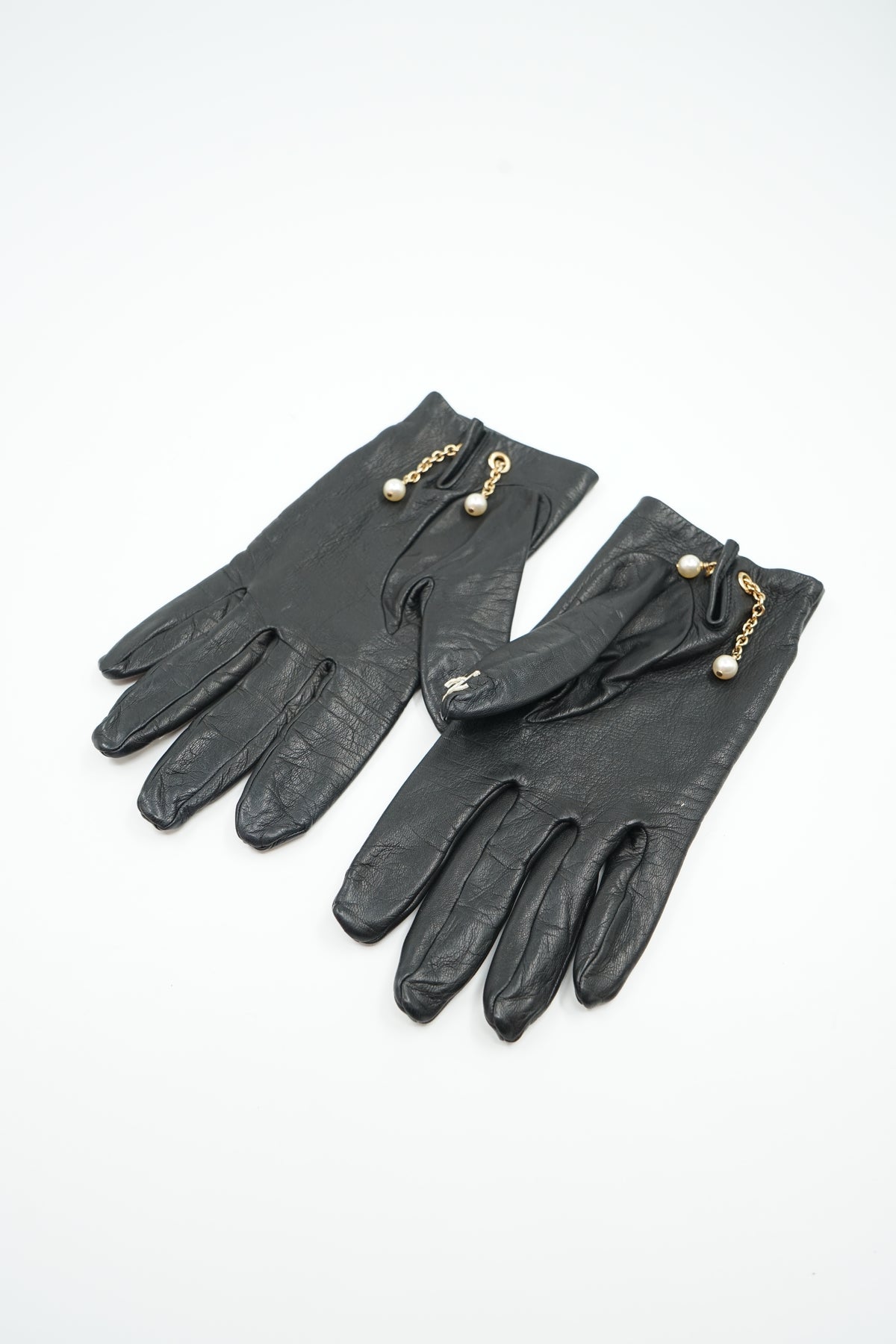 Chanel Embellished Finger Gloves