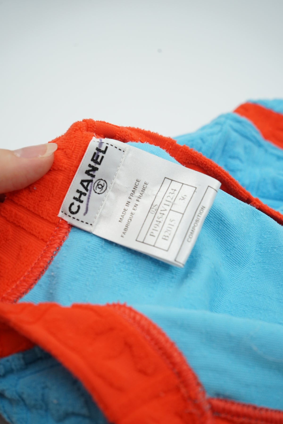 Chanel 2002 Terrycloth Zip Up Logo Jacket