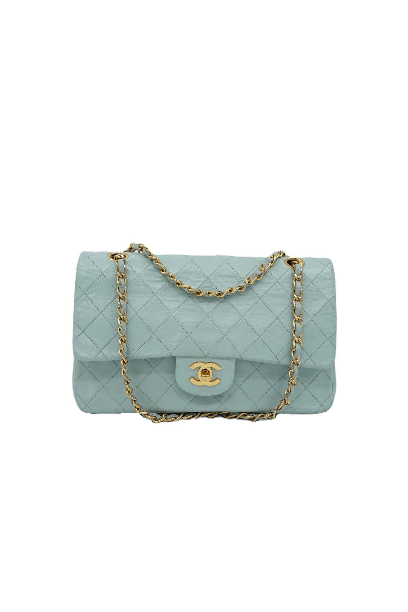 Chanel Baby Blue Medium Double Flap Bag