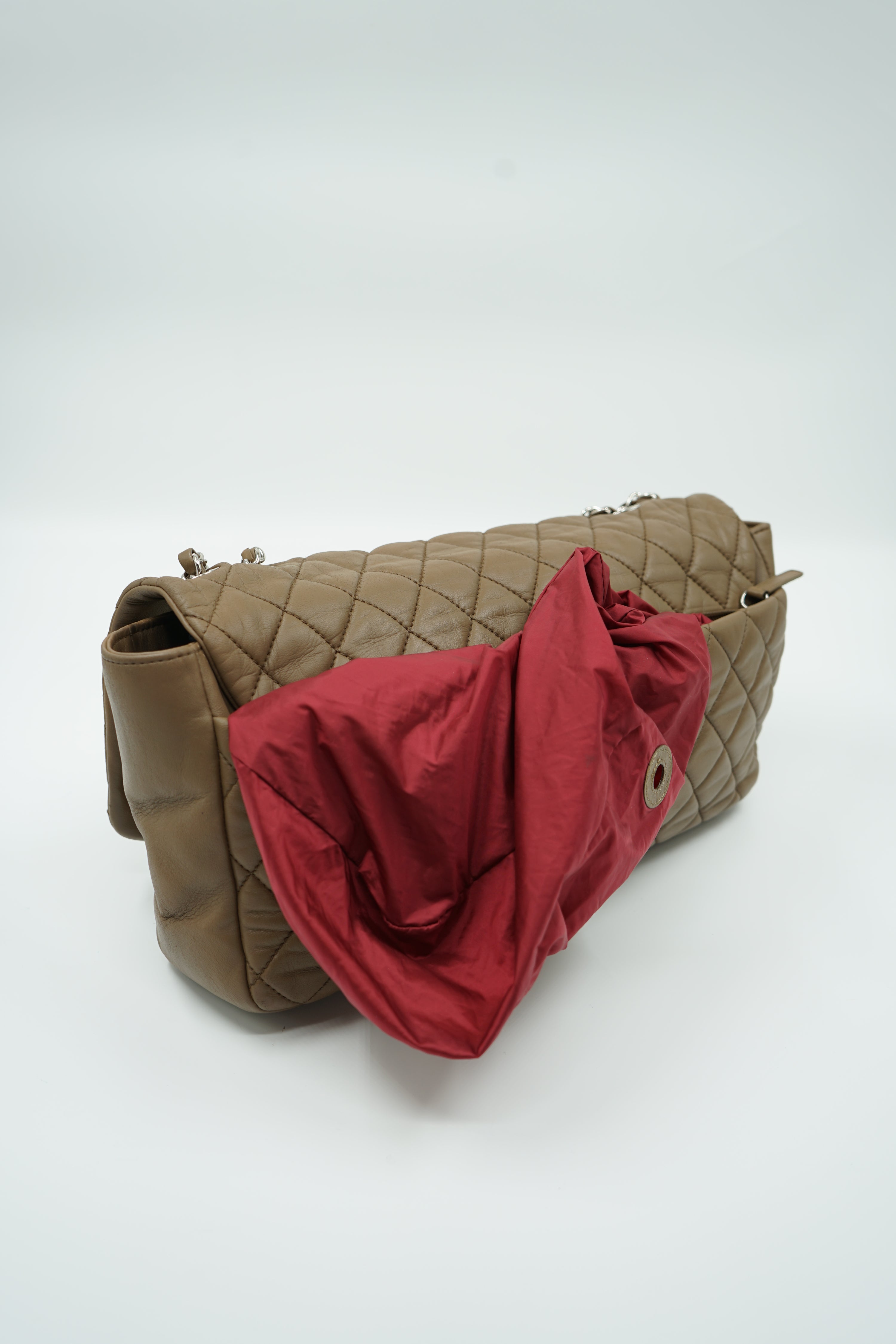 chanel coco rain flap bag Chanel Coco Rain Brown XL Single Flap Bag