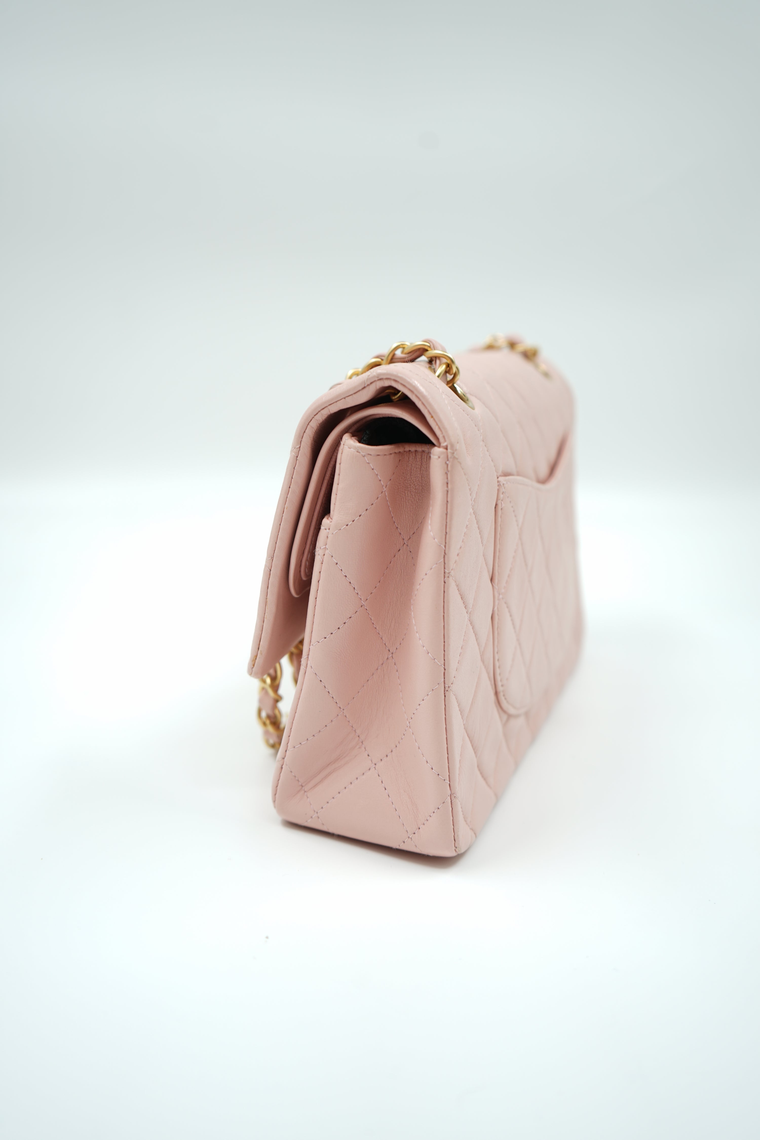 Chanel Medium Light Pink Double Flap Bag