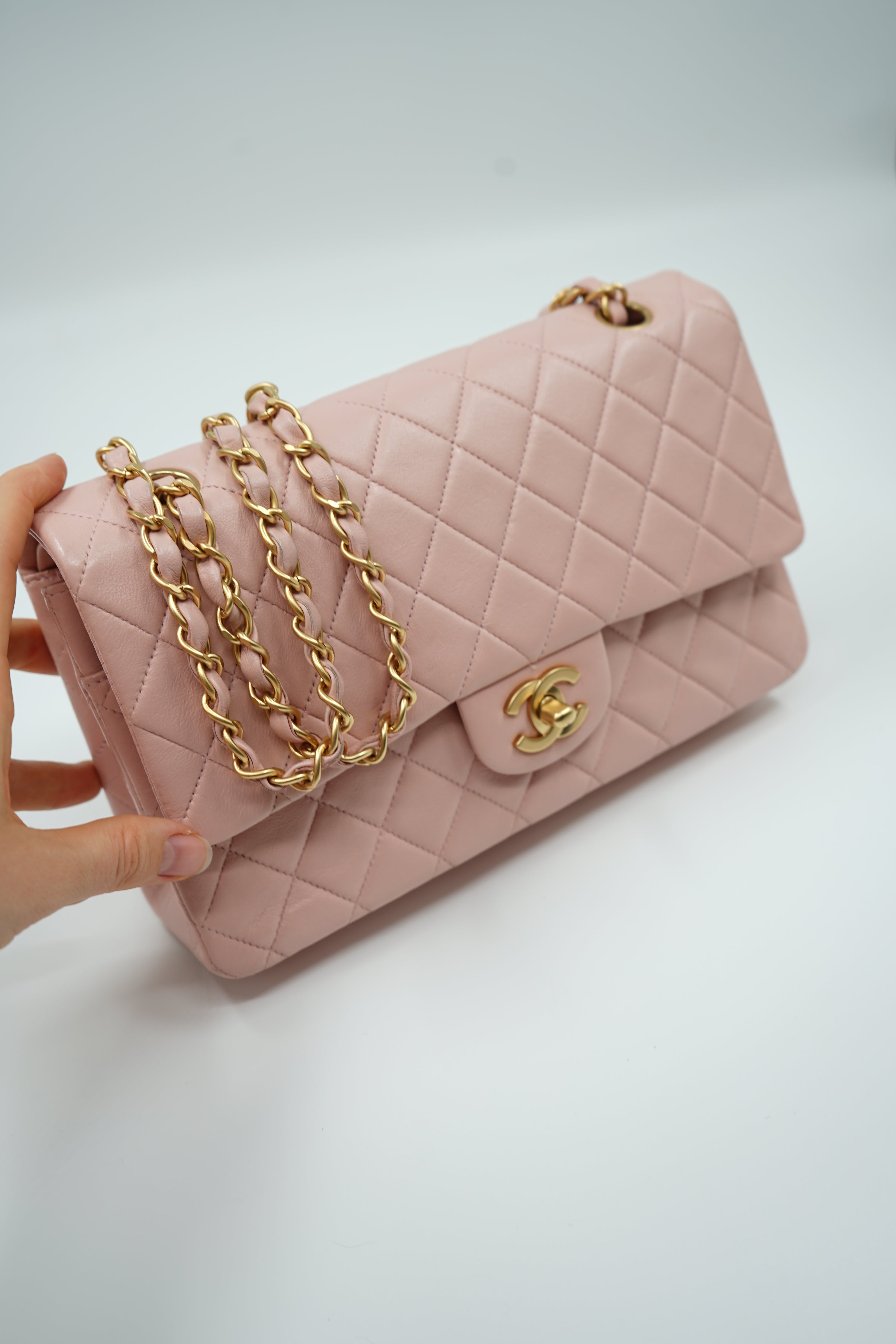 Chanel Medium Light Pink Double Flap Bag
