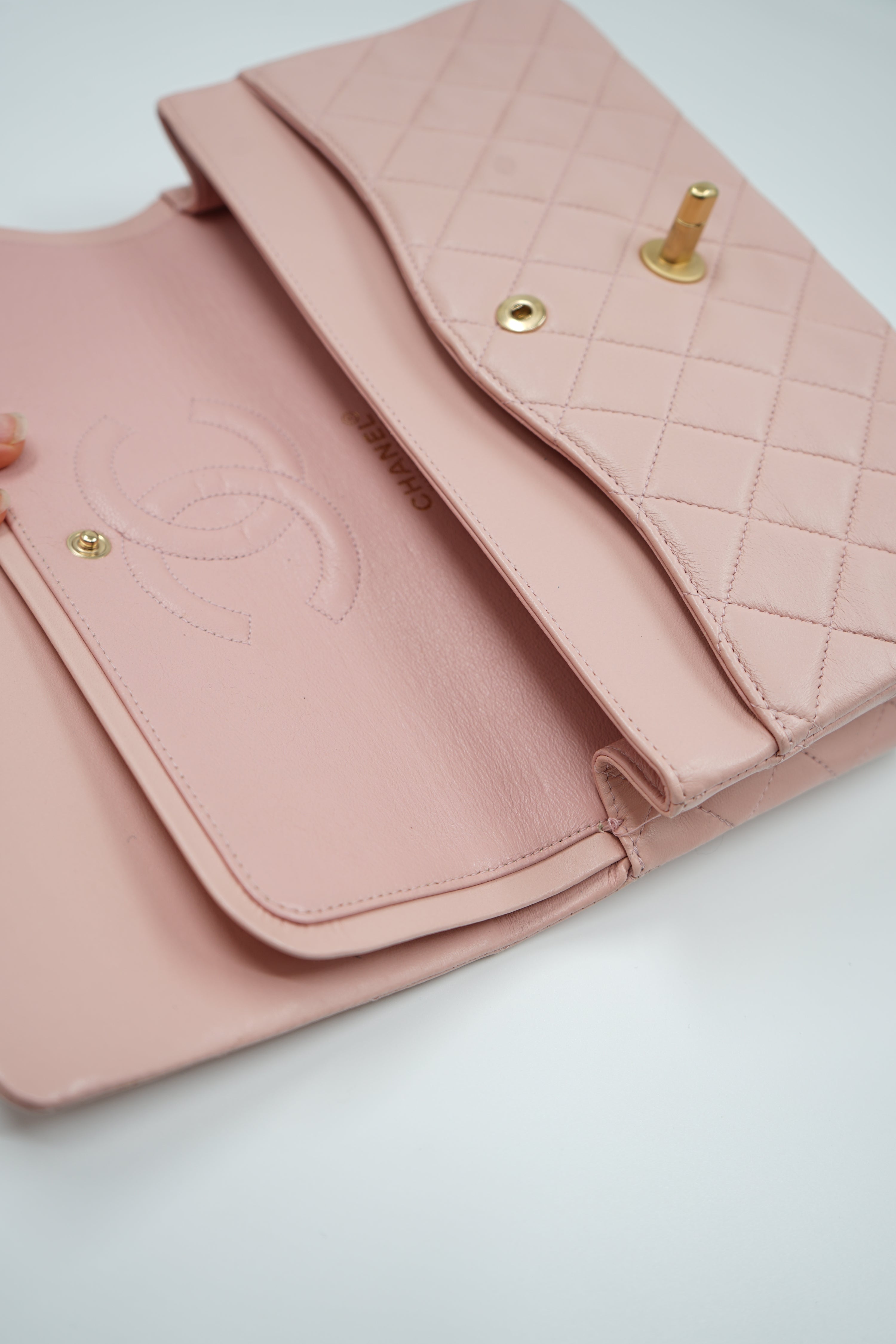 Chanel Medium Light Pink Double Flap Bag