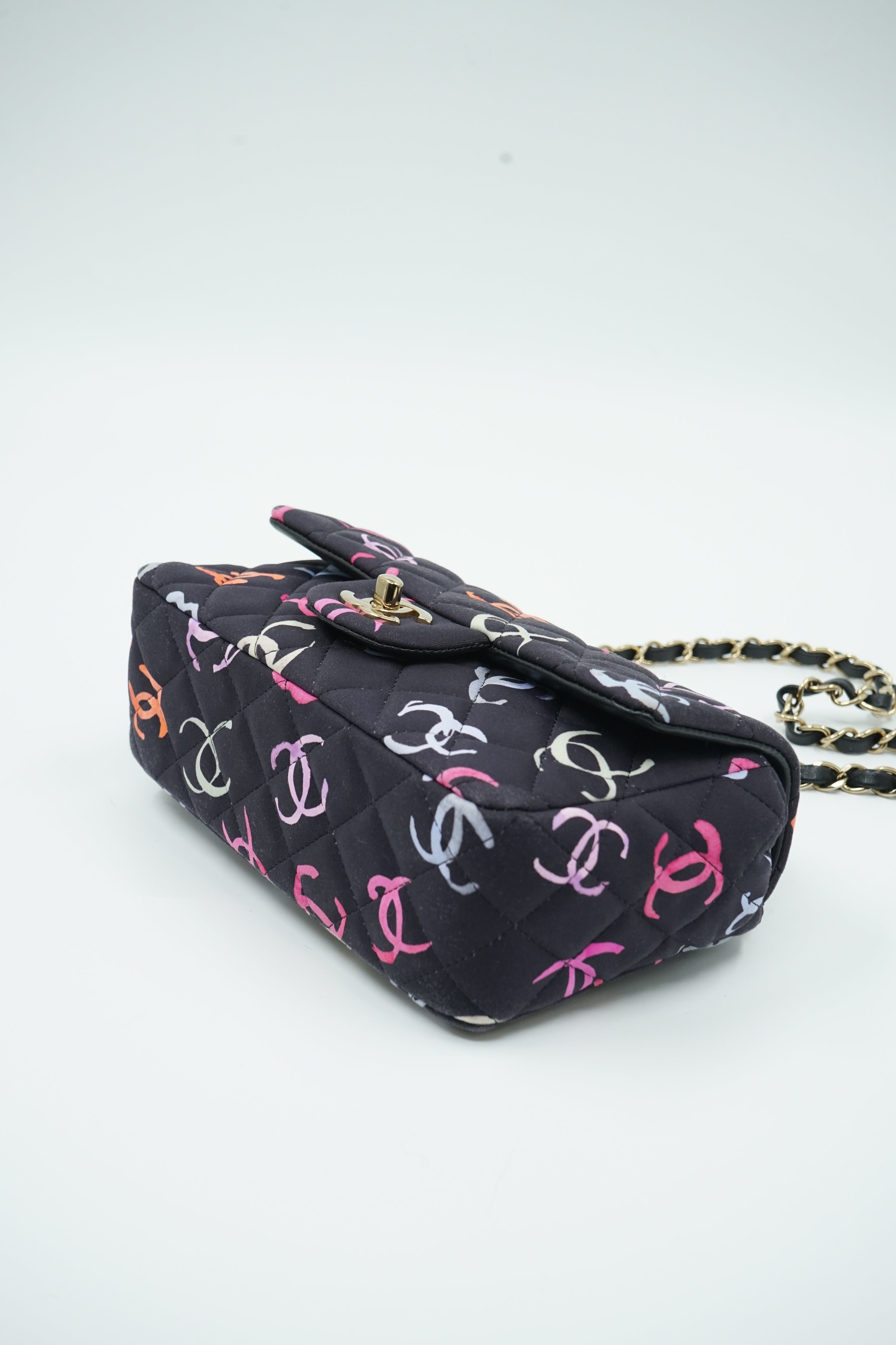 Chanel Logo Cotton Mini Rectangular Bag