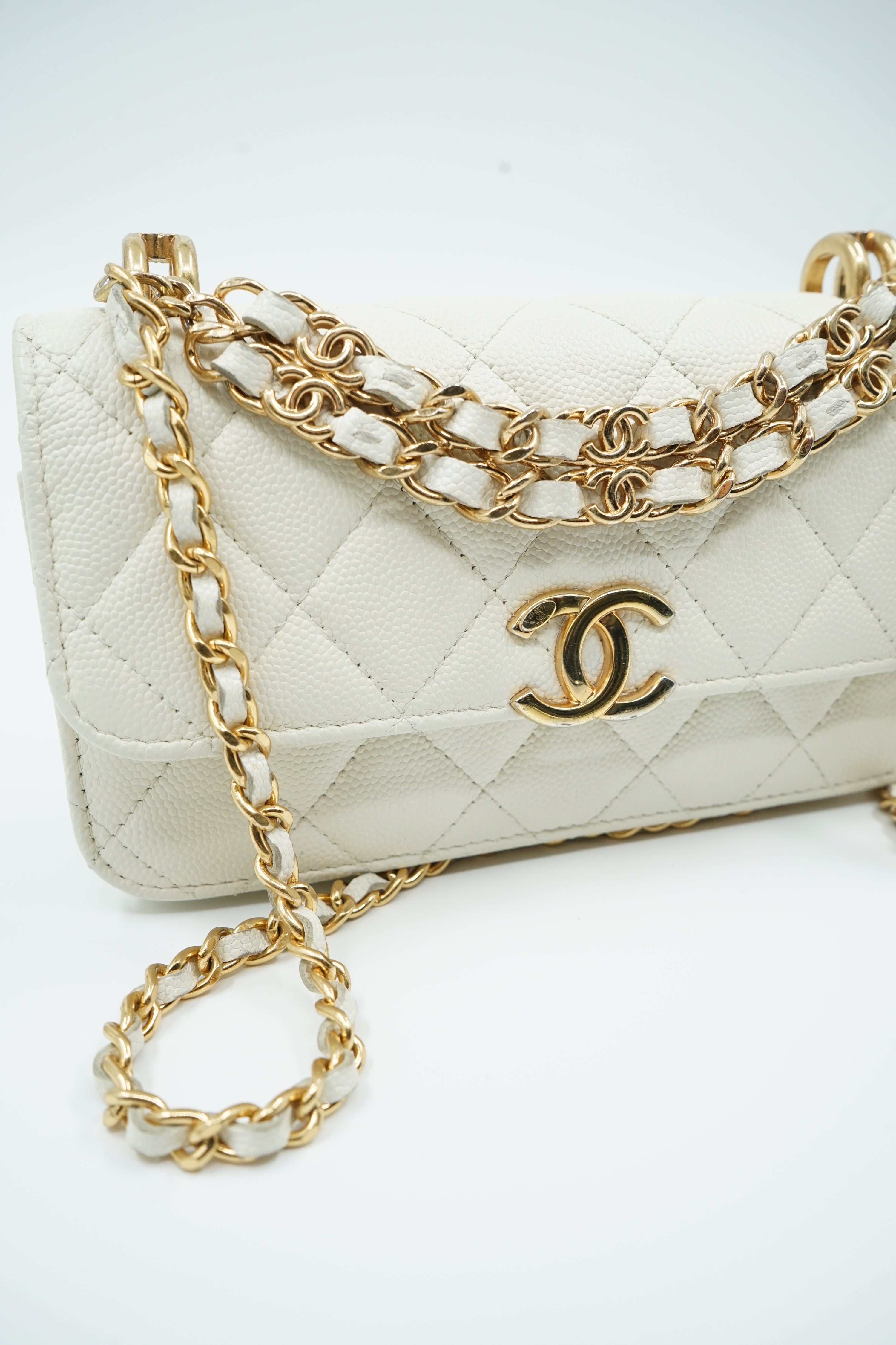 Chanel Coco First Wallet On Chain White