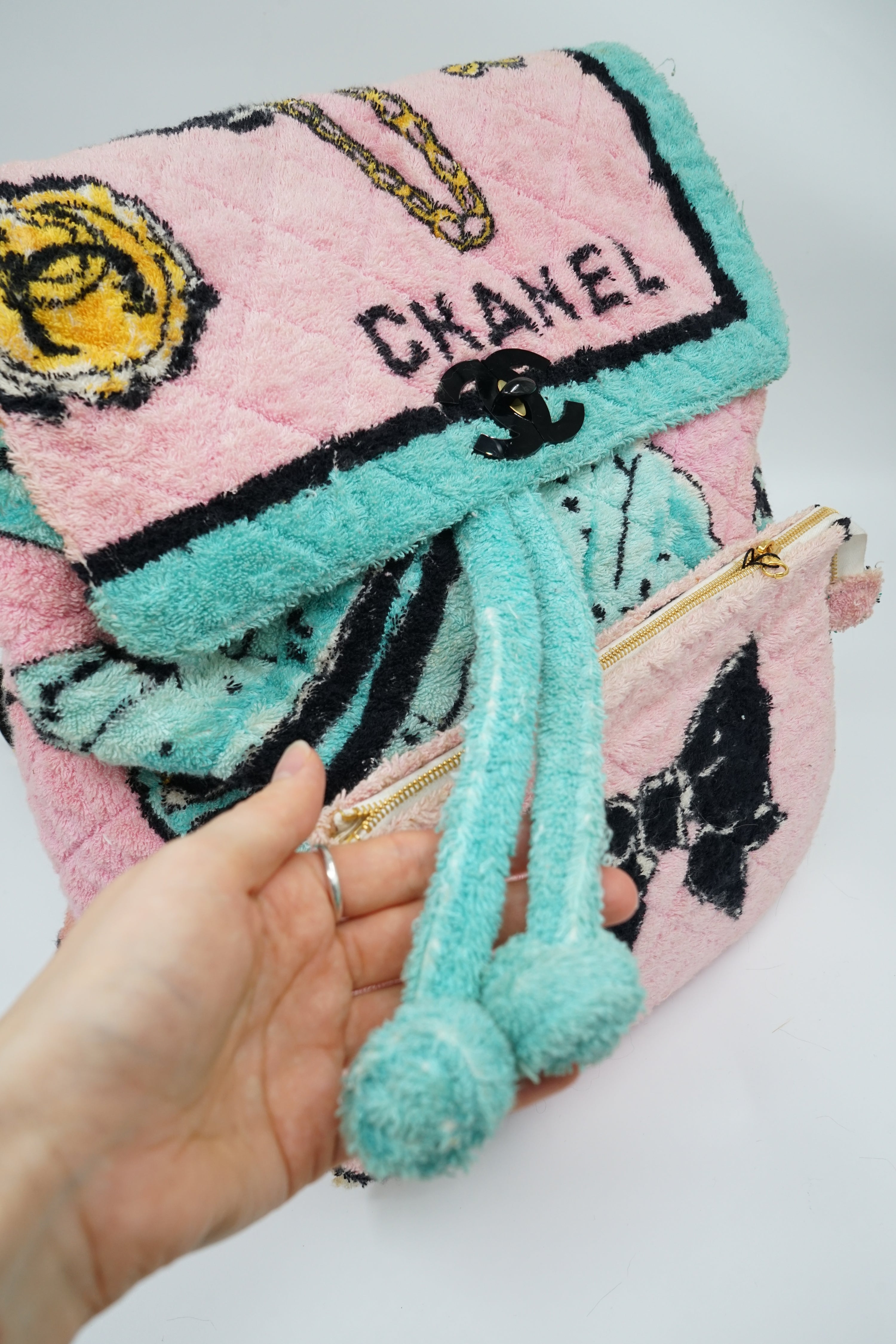 Chanel Terry Cloth Backpack