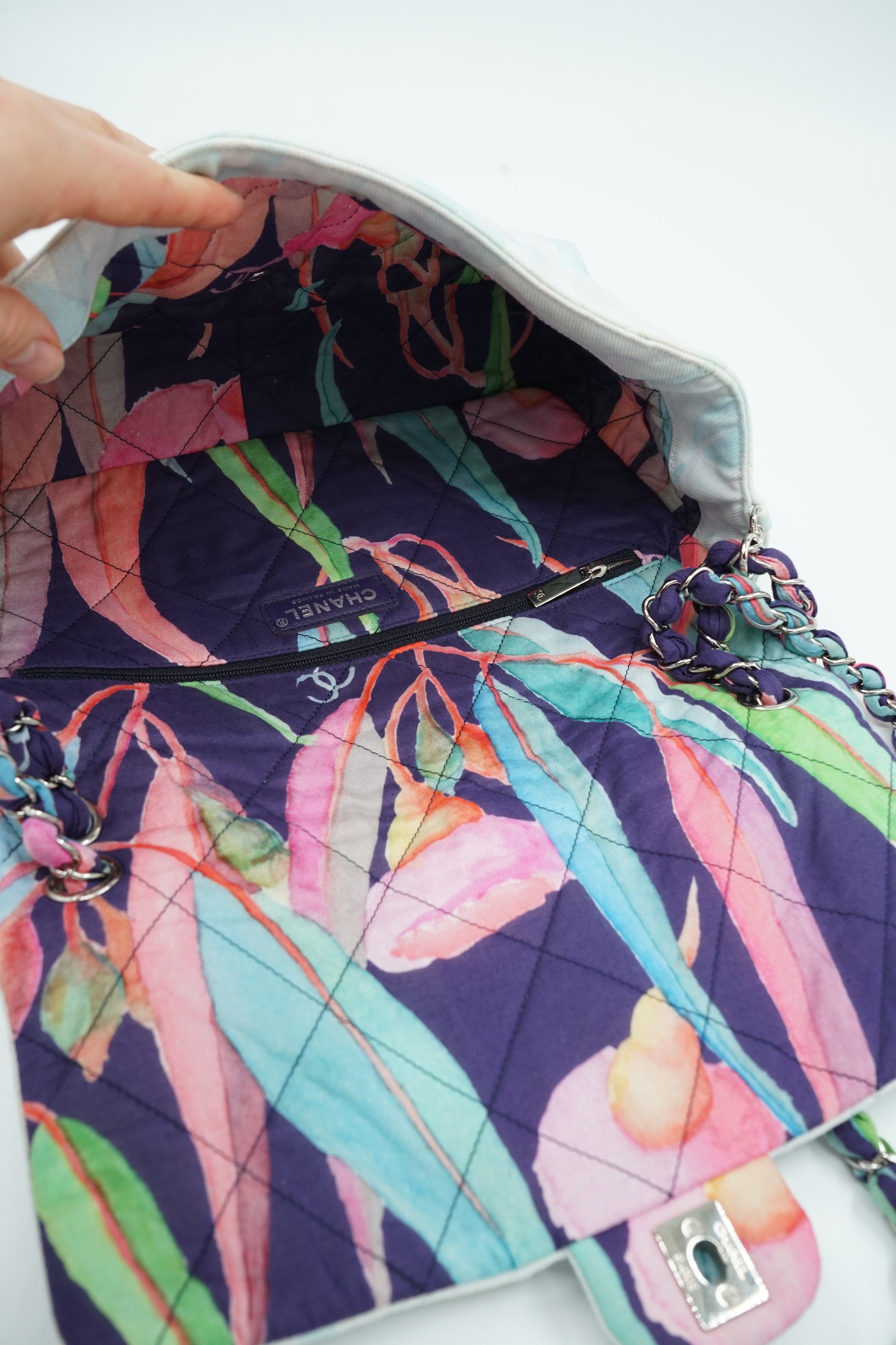 Chanel Denim Jungle Jeans Single Flap Bag